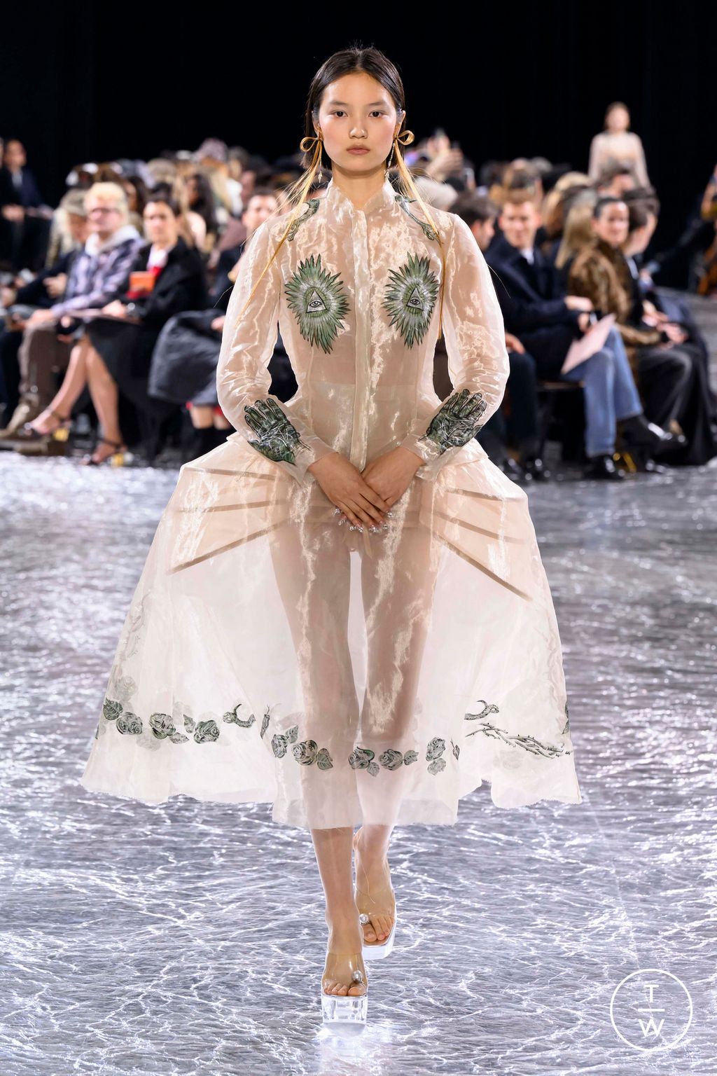Fashion Week Paris Spring/Summer 2024 look 1 from the Jean Paul Gaultier collection couture