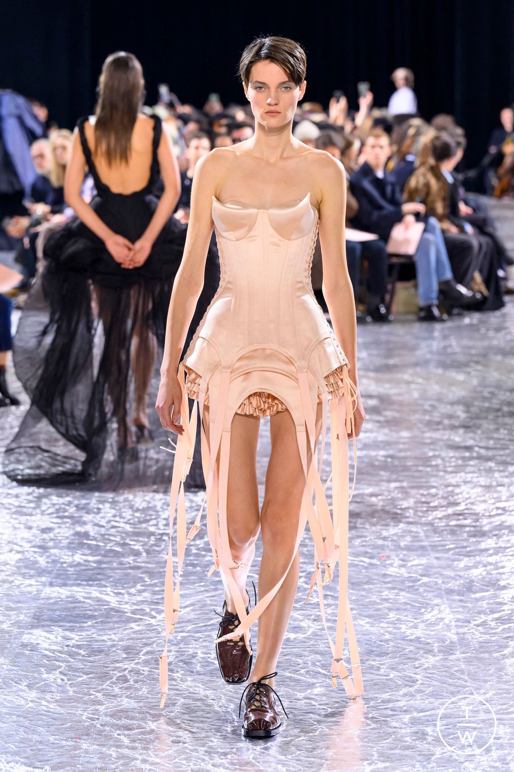 Fashion Week Paris Spring/Summer 2024 look 15 from the Jean Paul Gaultier collection couture