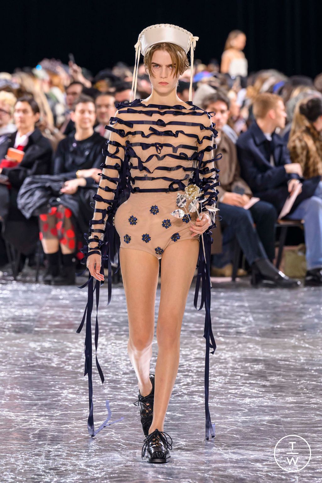 Fashion Week Paris Spring/Summer 2024 look 20 from the Jean Paul Gaultier collection couture