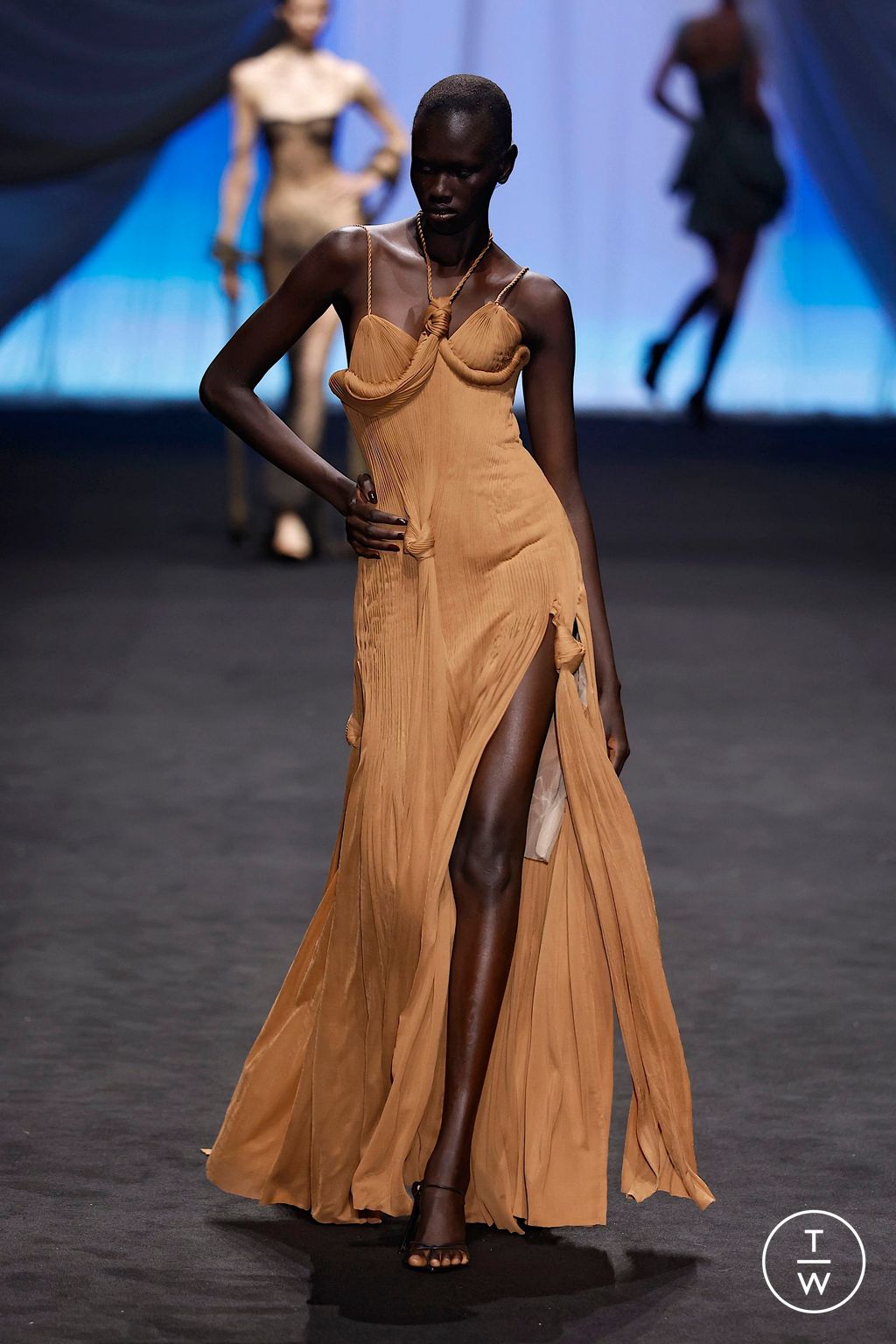 Fashion Week Paris Spring-Summer 2025 look 29 from the Jean Paul Gaultier collection couture