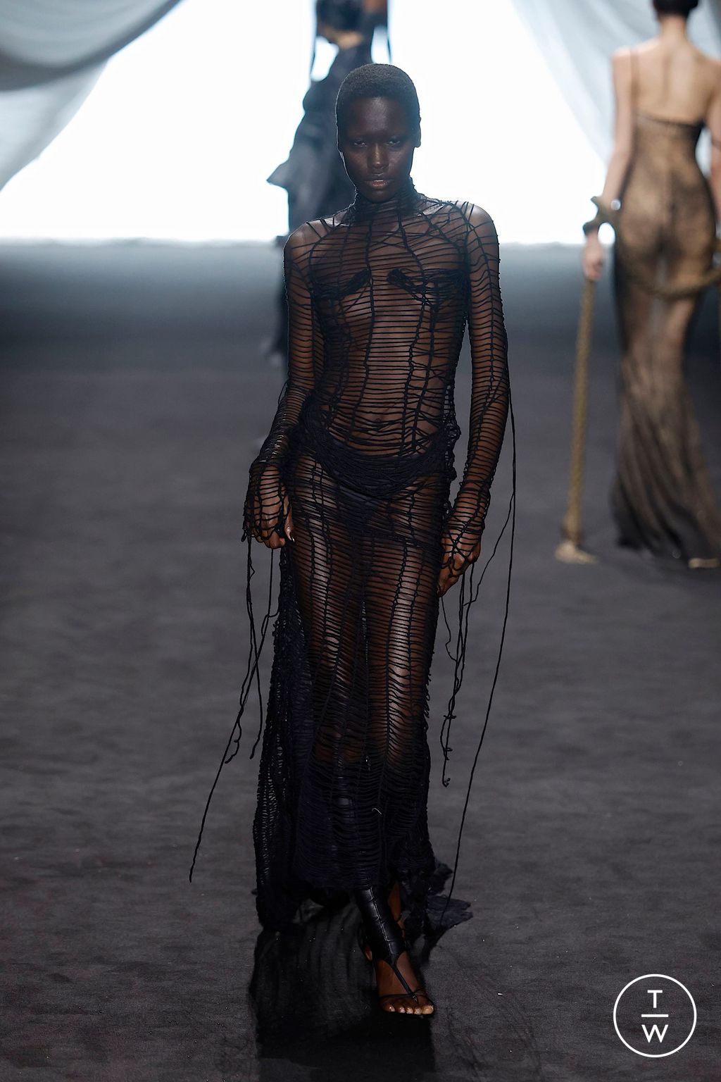 Fashion Week Paris Spring/Summer 2025 look 33 from the Jean Paul Gaultier collection couture