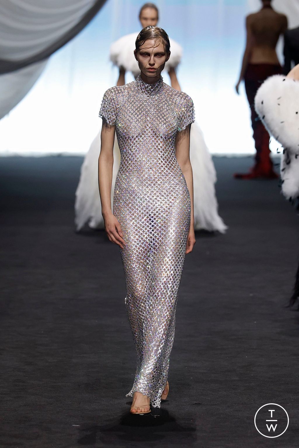 Fashion Week Paris Spring/Summer 2025 look 61 from the Jean Paul Gaultier collection couture