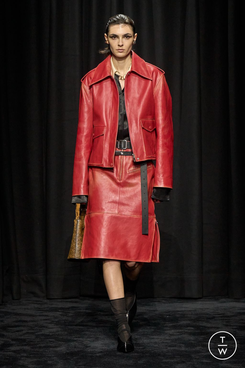 Fashion Week Milan Fall/Winter 2025 look 34 from the Jil Sander collection womenswear