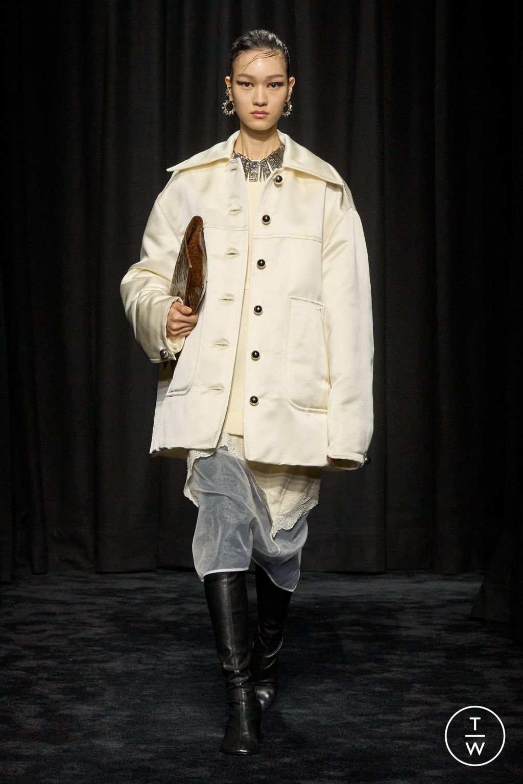 Fashion Week Milan Fall/Winter 2025 look 47 from the Jil Sander collection womenswear