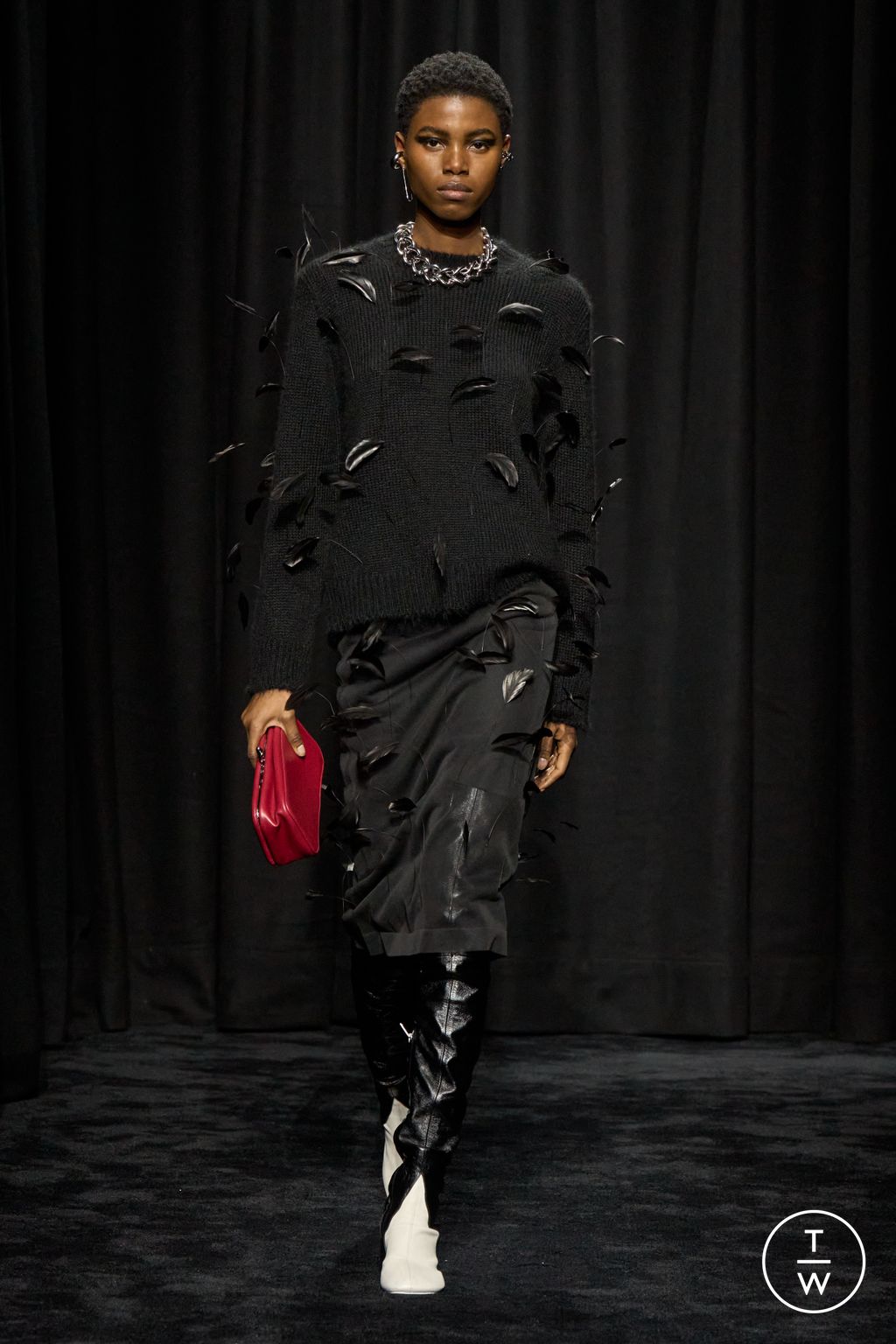 Fashion Week Milan Fall/Winter 2025 look 52 from the Jil Sander collection 女装