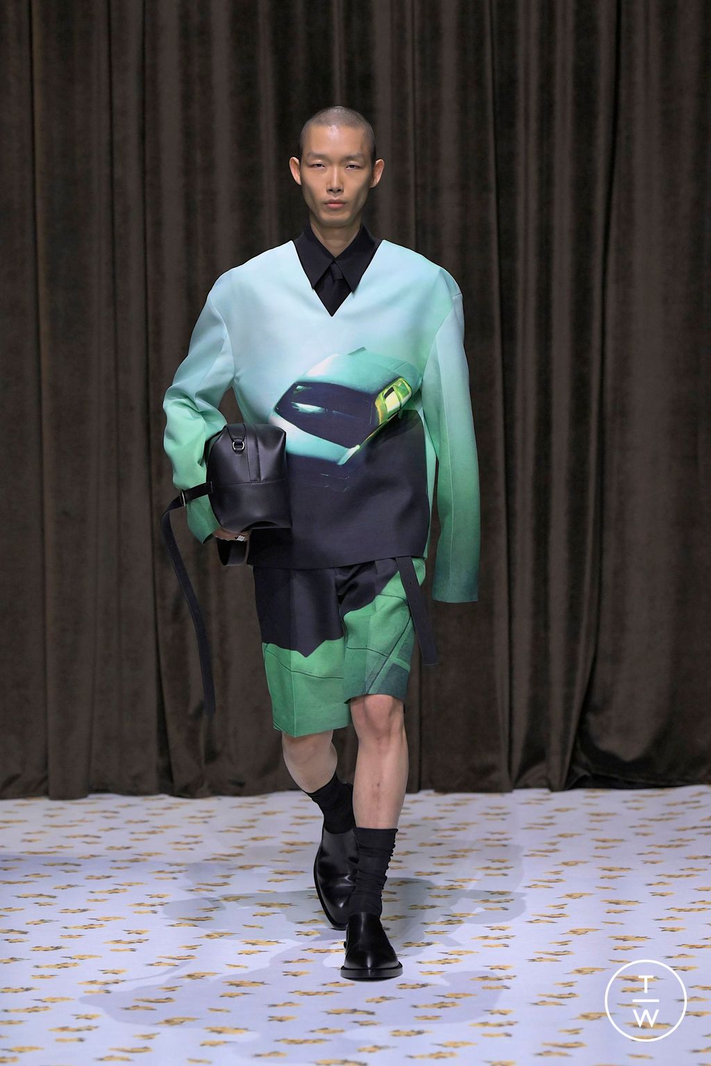 Fashion Week Milan Spring/Summer 2025 look 55 from the Jil Sander collection womenswear