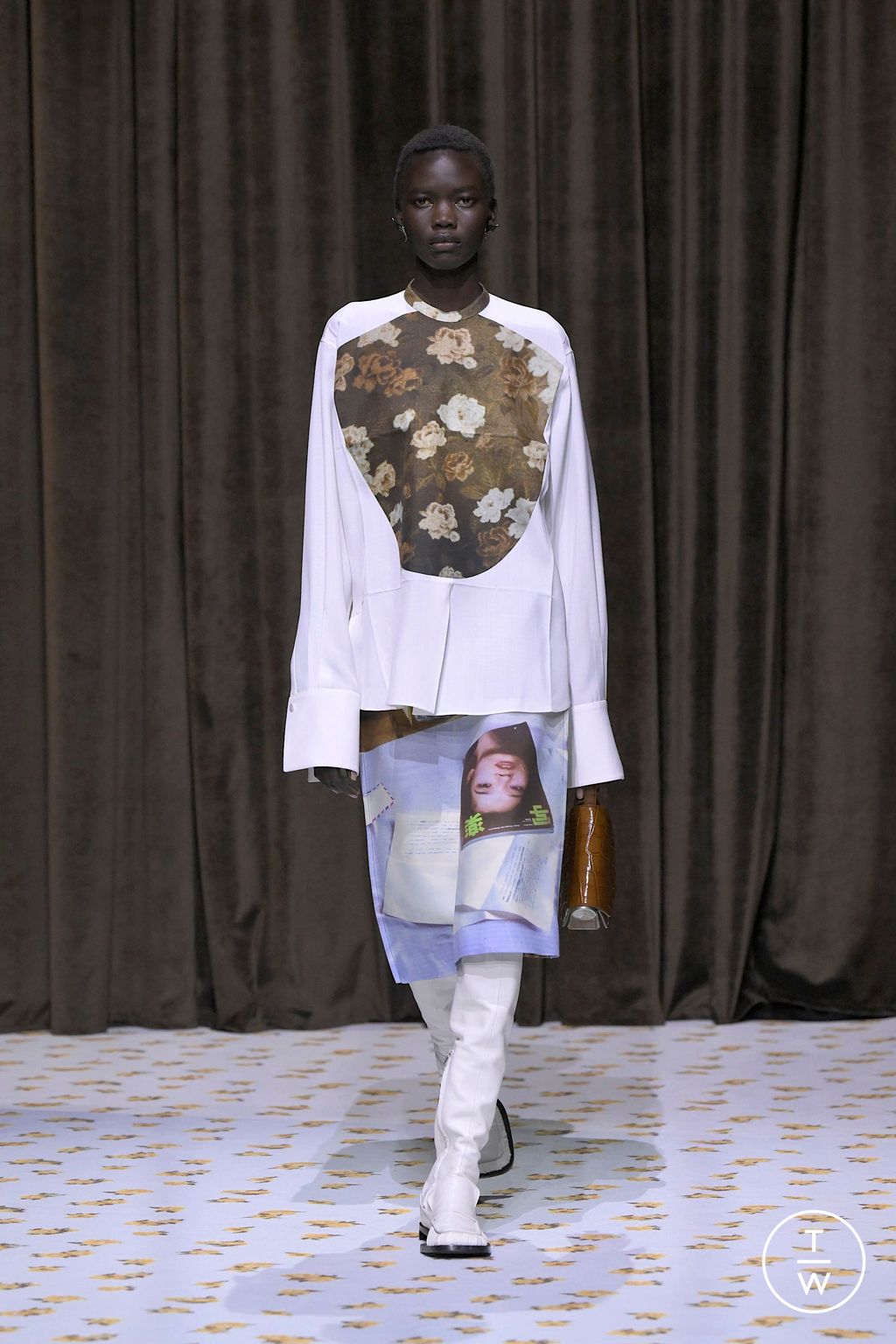 Fashion Week Milan Spring/Summer 2025 look 61 from the Jil Sander collection womenswear