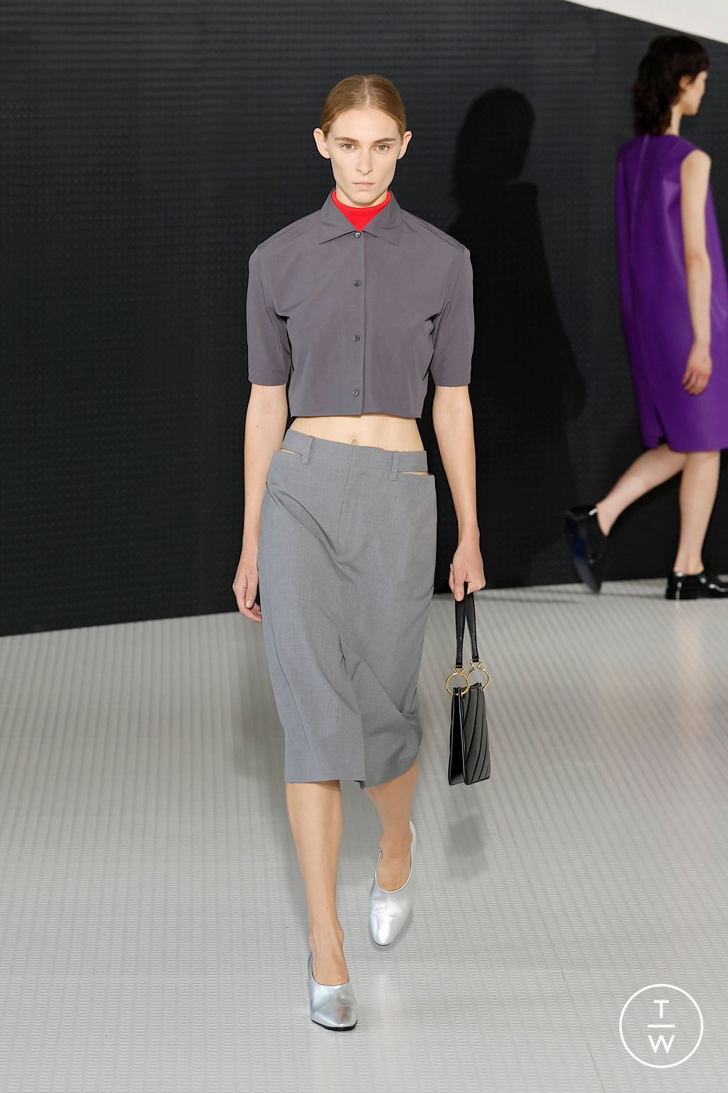 Fashion Week Milan Spring/Summer 2026 look 21 from the Jil Sander collection womenswear