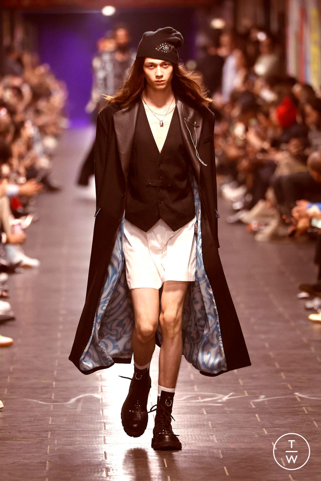 Fashion Week Milan Spring/Summer 2025 look 1 from the John Richmond collection menswear