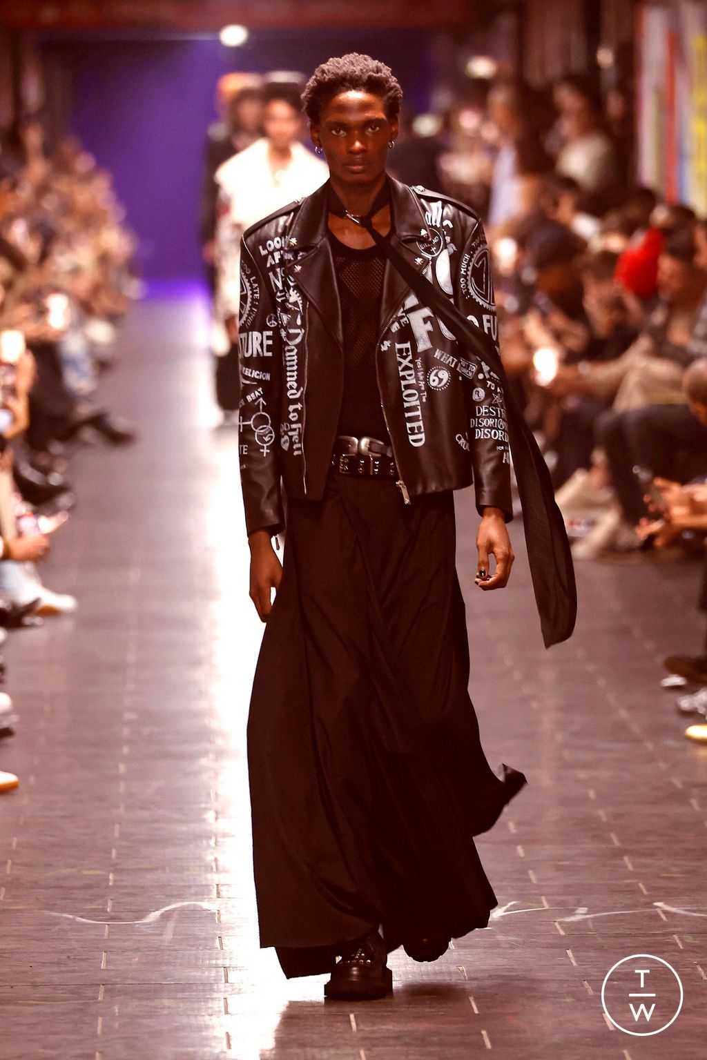 Fashion Week Milan Spring/Summer 2025 look 2 from the John Richmond collection menswear