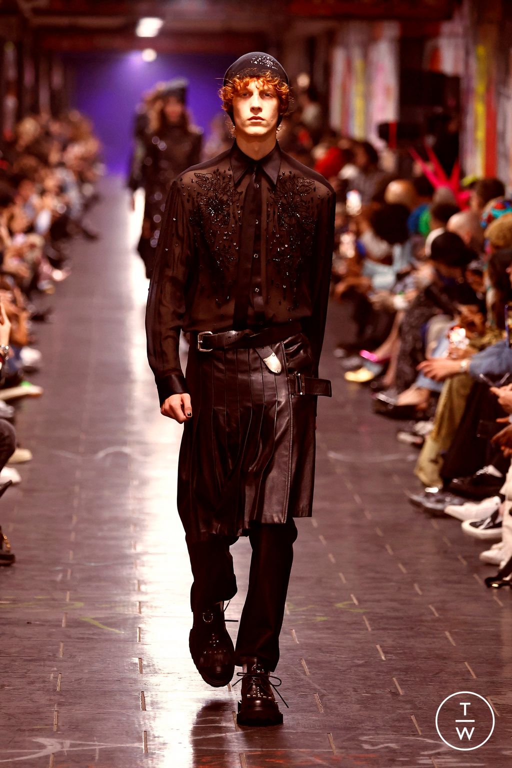 Fashion Week Milan Spring/Summer 2025 look 6 from the John Richmond collection menswear