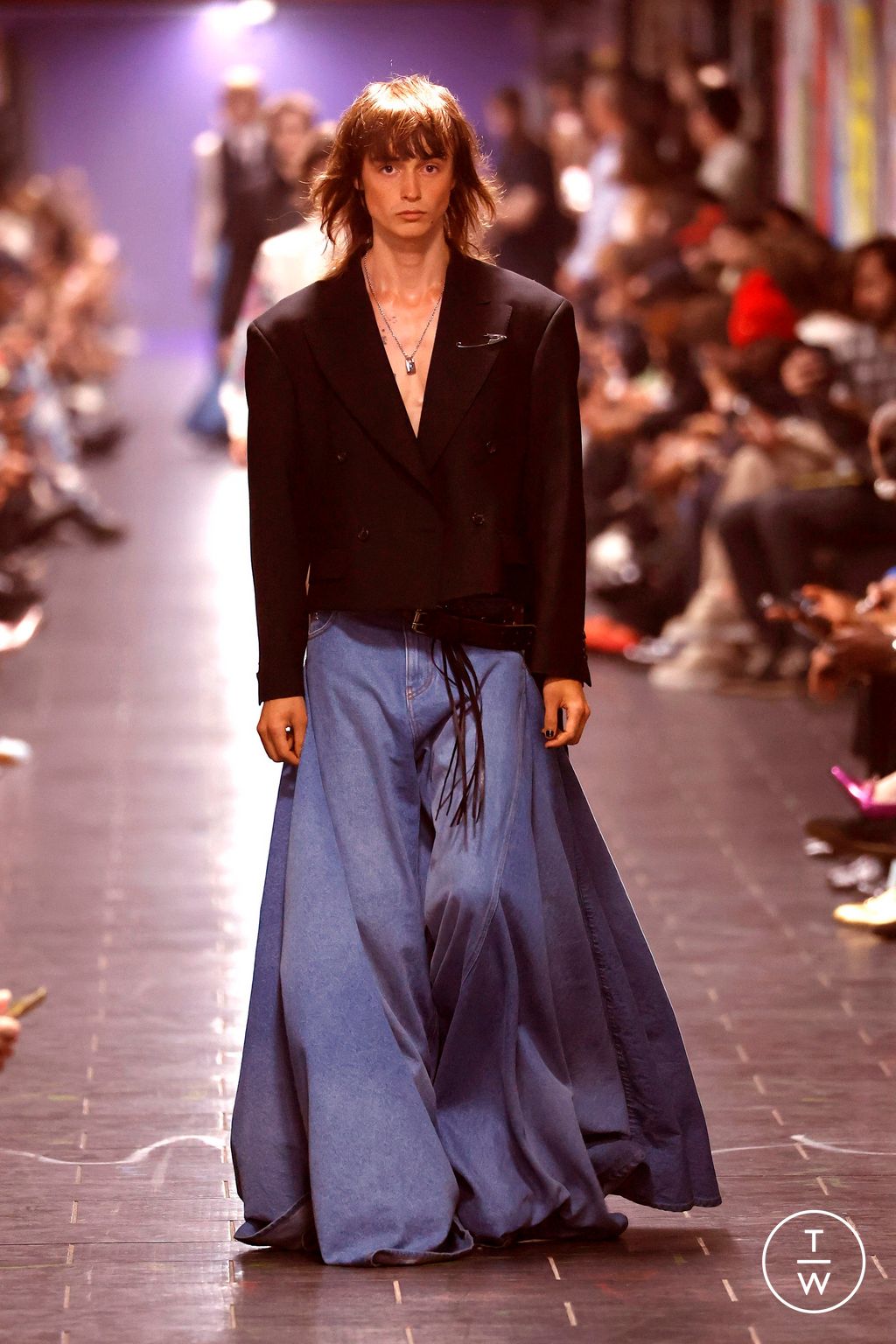 Fashion Week Milan Spring/Summer 2025 look 10 from the John Richmond collection menswear