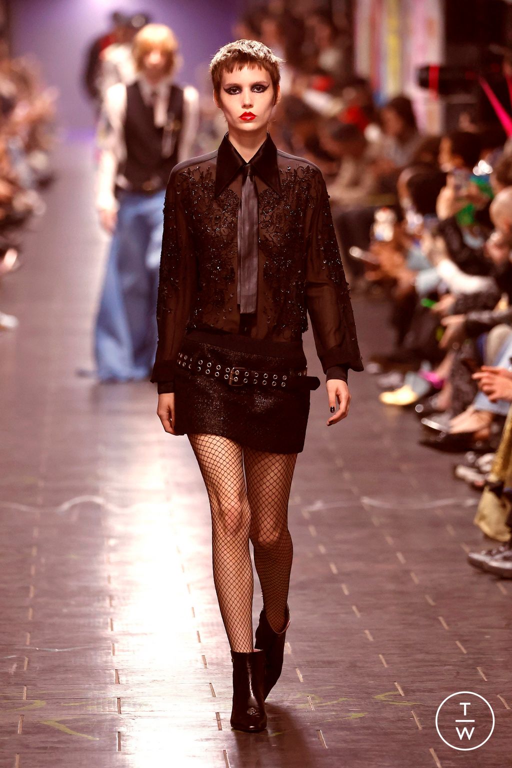 Fashion Week Milan Spring/Summer 2025 look 12 from the John Richmond collection menswear