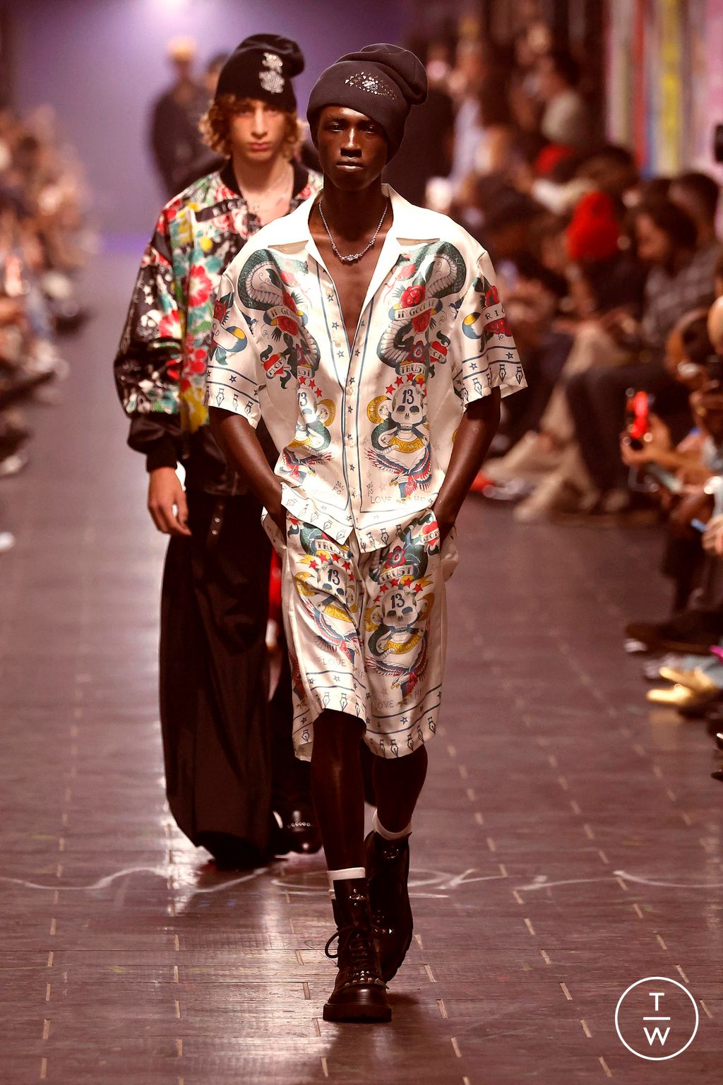 Fashion Week Milan Spring/Summer 2025 look 14 from the John Richmond collection menswear