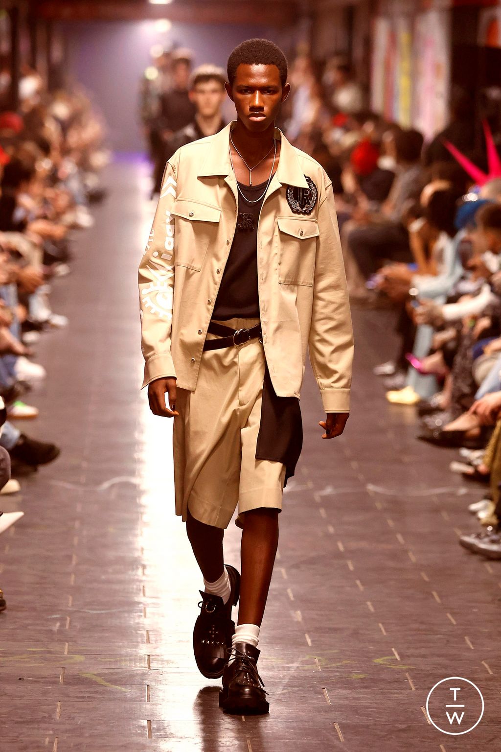 Fashion Week Milan Spring/Summer 2025 look 21 from the John Richmond collection menswear