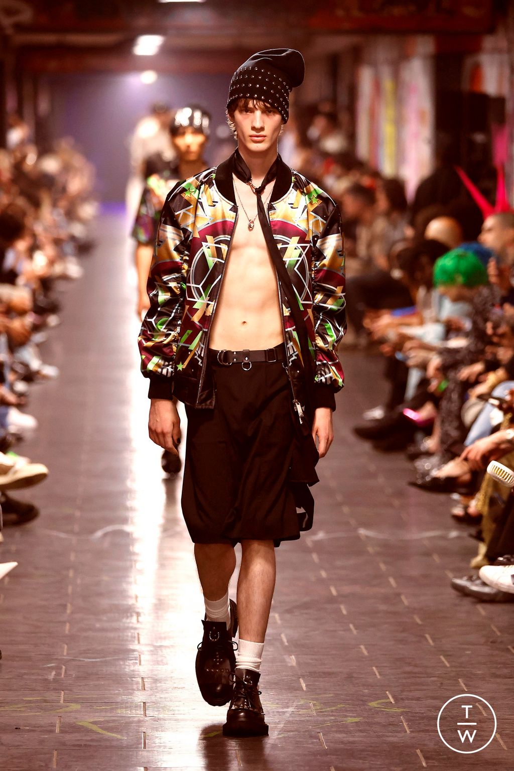 Fashion Week Milan Spring/Summer 2025 look 24 from the John Richmond collection menswear
