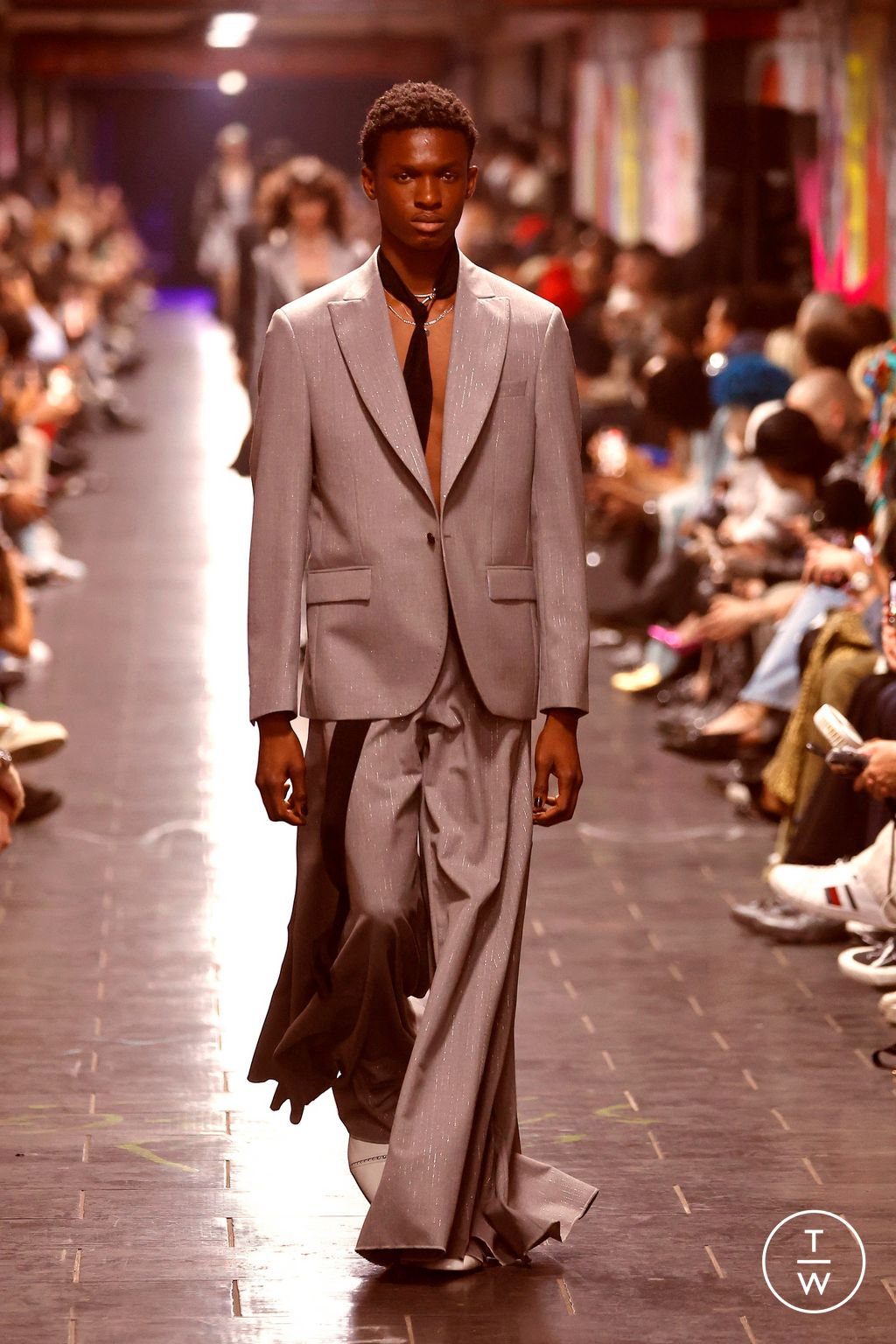Fashion Week Milan Spring/Summer 2025 look 38 from the John Richmond collection menswear