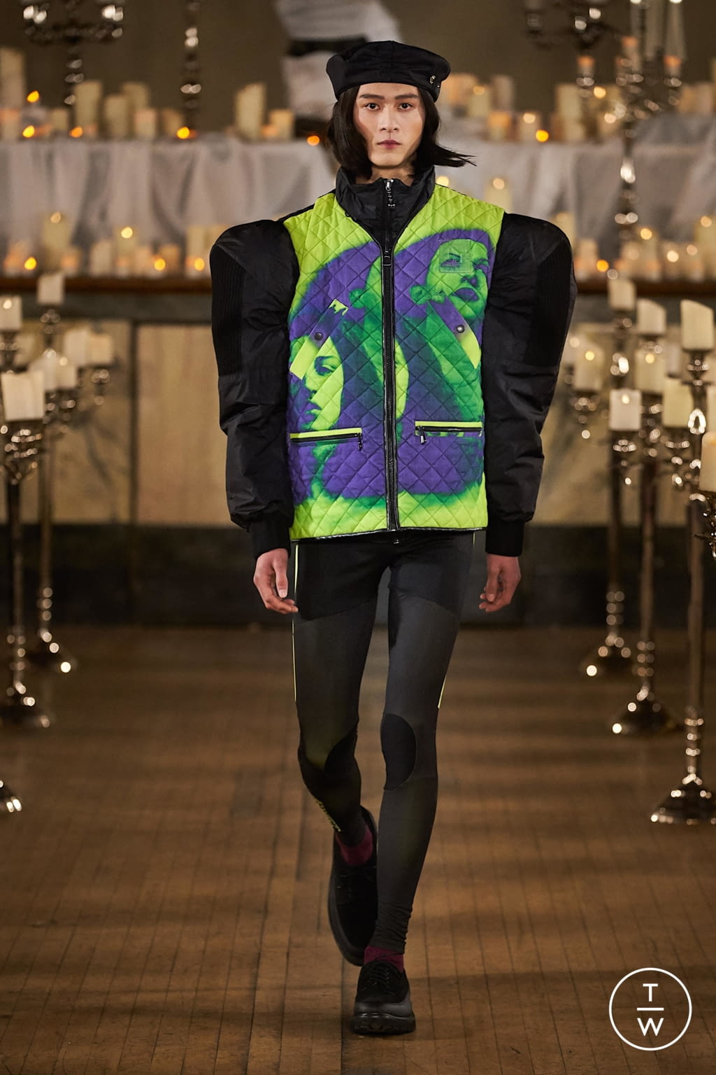 Fashion Week London Fall/Winter 2020 look 9 from the Jordanluca collection menswear