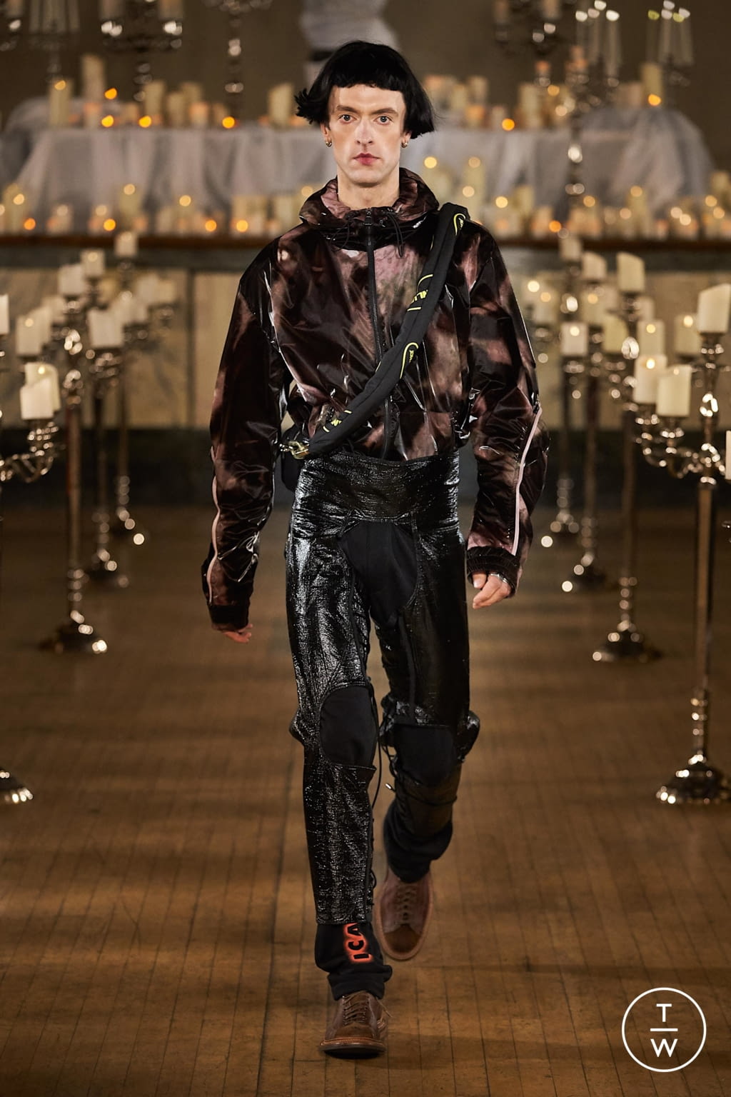 Fashion Week London Fall/Winter 2020 look 12 from the Jordanluca collection menswear