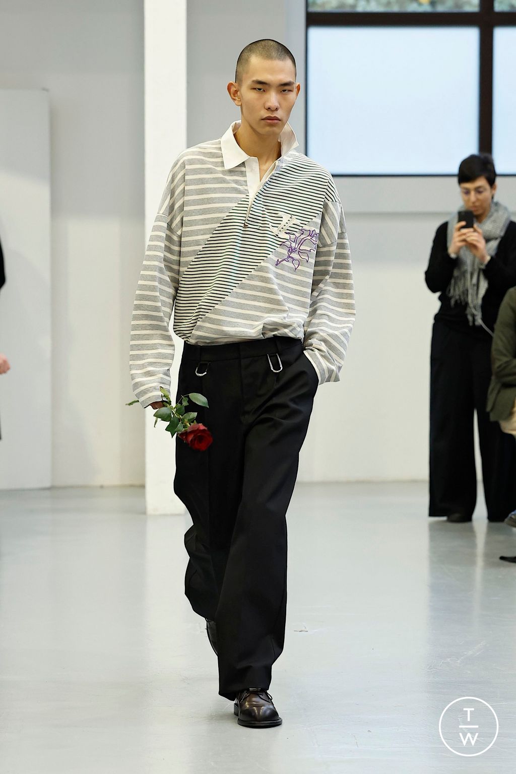 Fashion Week Milan Fall/Winter 2025 look 3 from the Jordanluca collection menswear