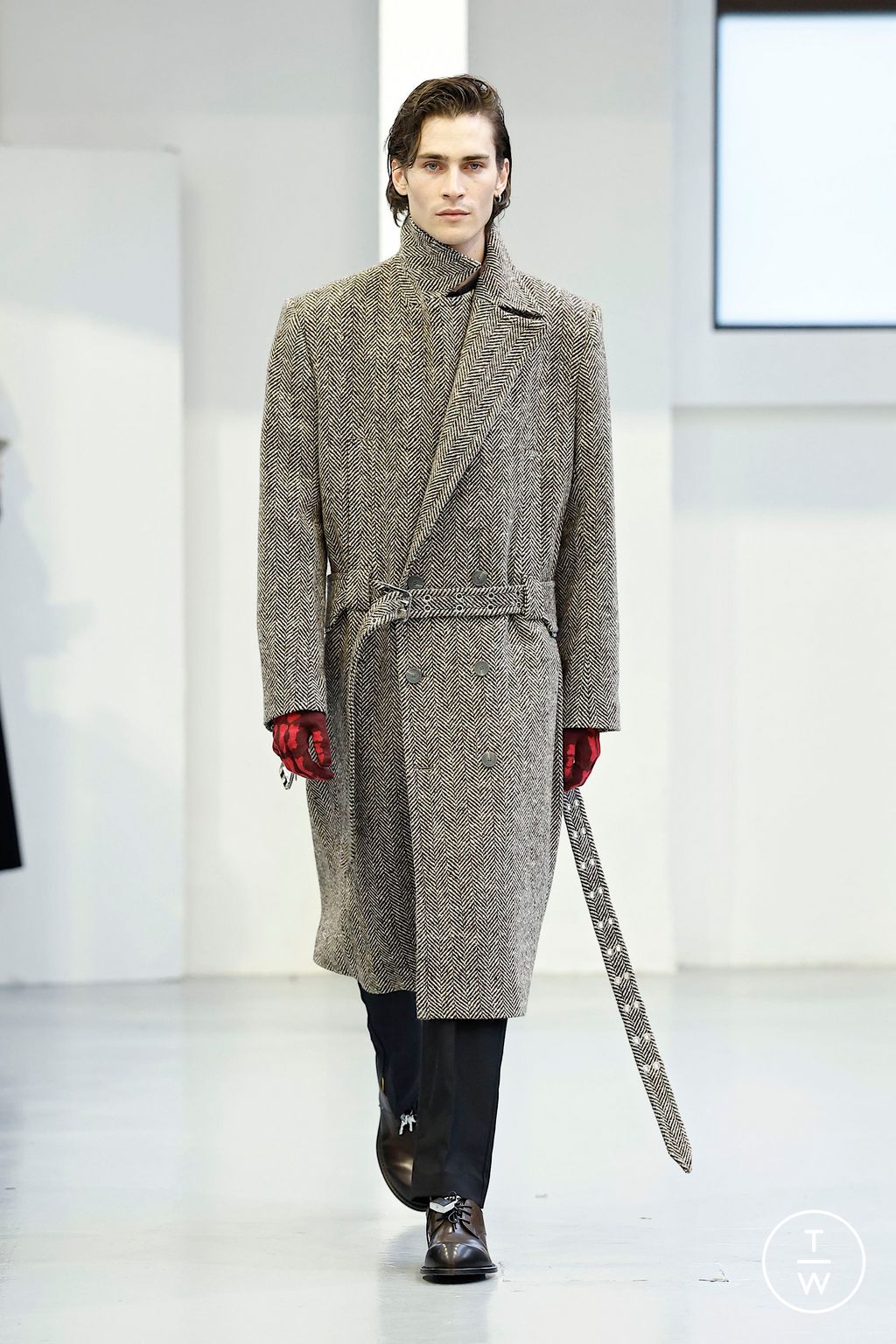 Fashion Week Milan Fall/Winter 2025 look 21 from the Jordanluca collection menswear