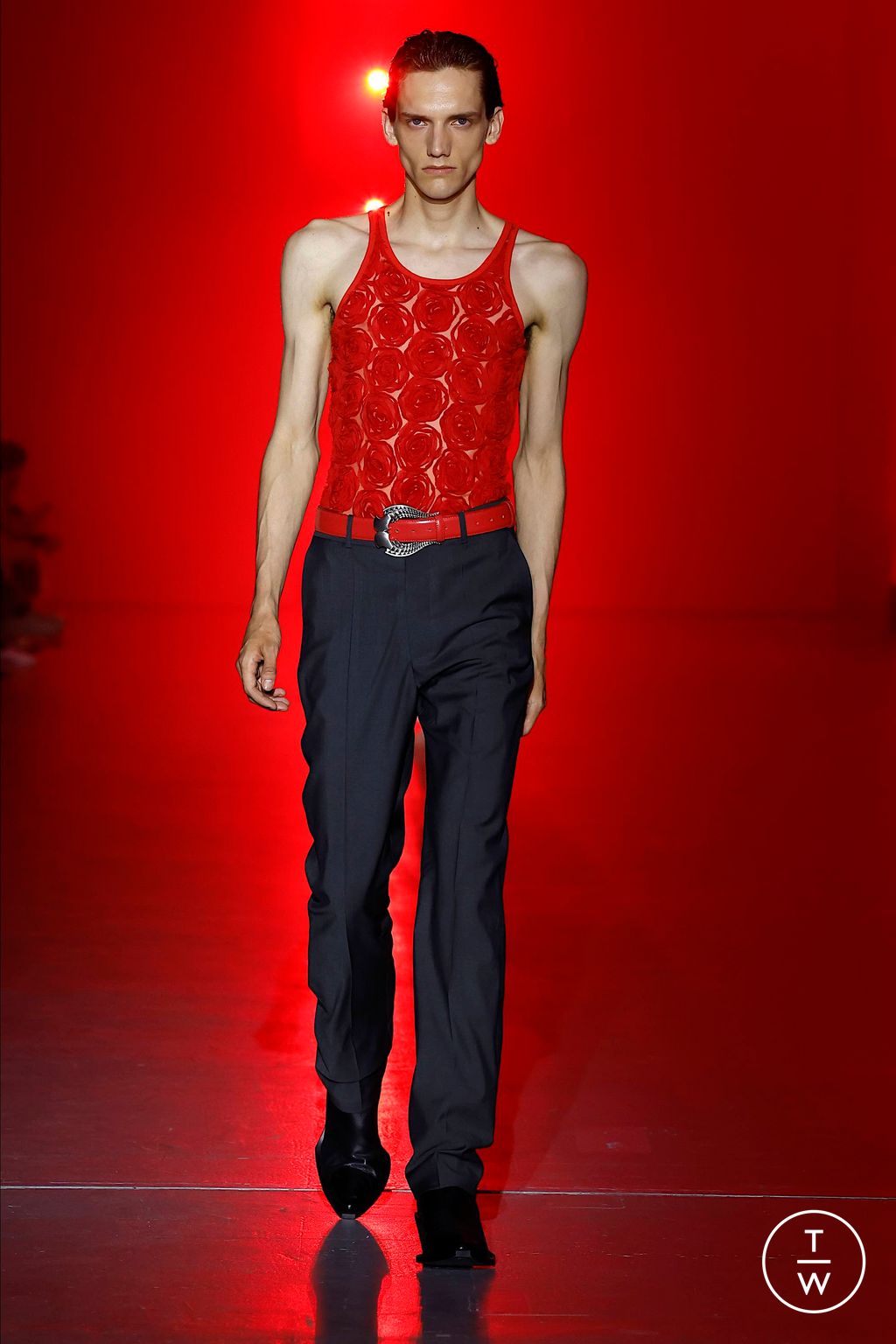 Fashion Week Milan Spring/Summer 2024 look 29 from the Jordanluca collection menswear