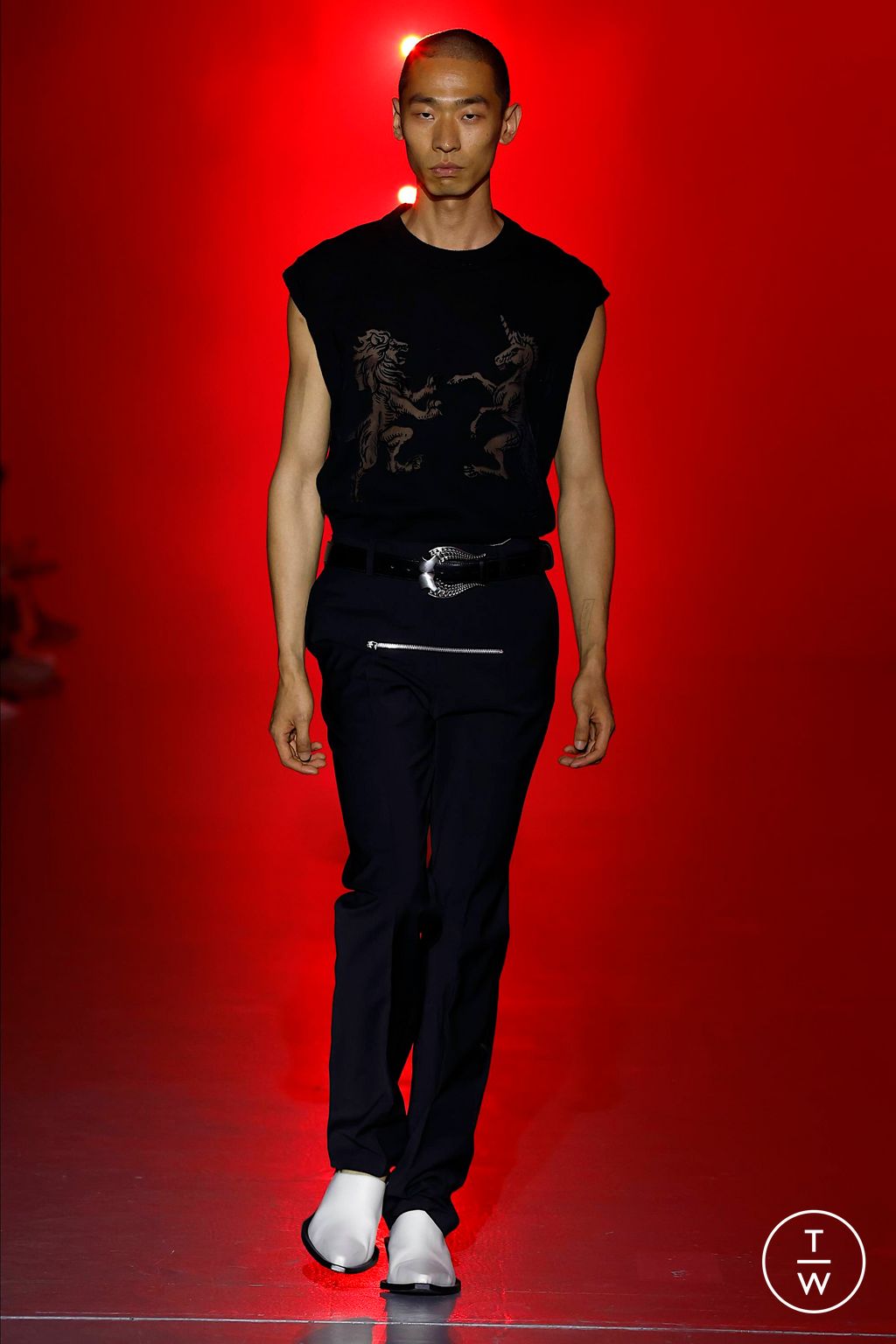 Fashion Week Milan Spring/Summer 2024 look 53 from the Jordanluca collection menswear