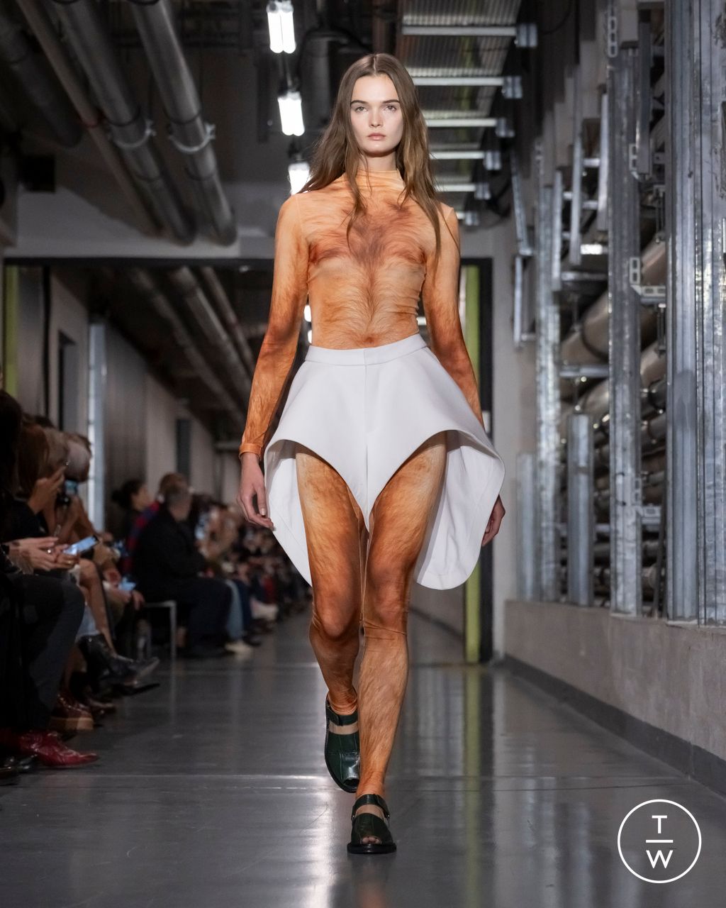 Fashion Week Paris Spring/Summer 2026 look 5 from the Jean Paul Gaultier collection womenswear