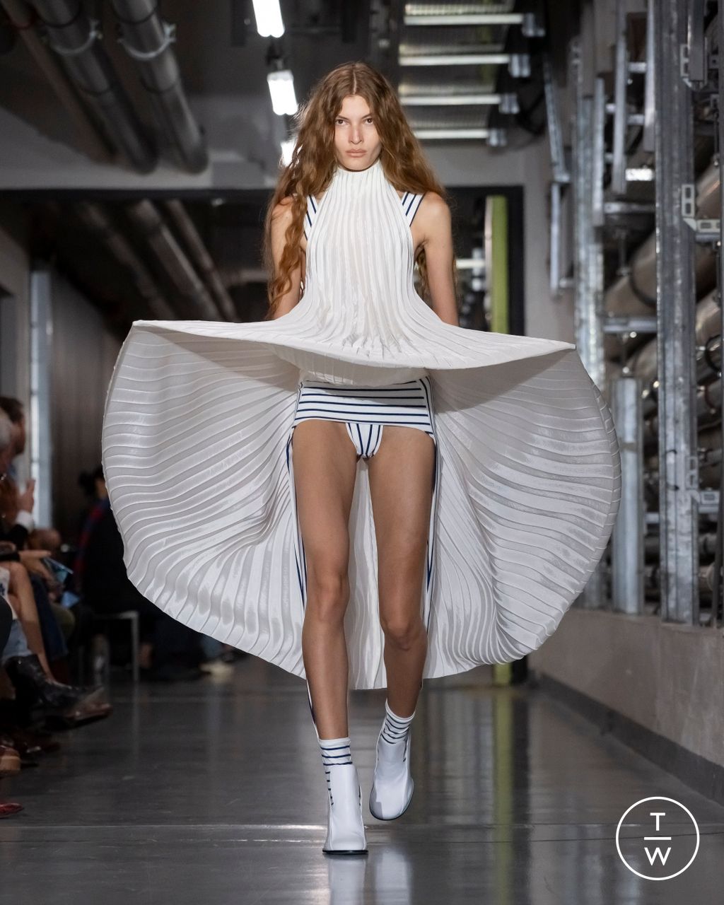 Fashion Week Paris Spring/Summer 2026 look 7 from the Jean Paul Gaultier collection womenswear