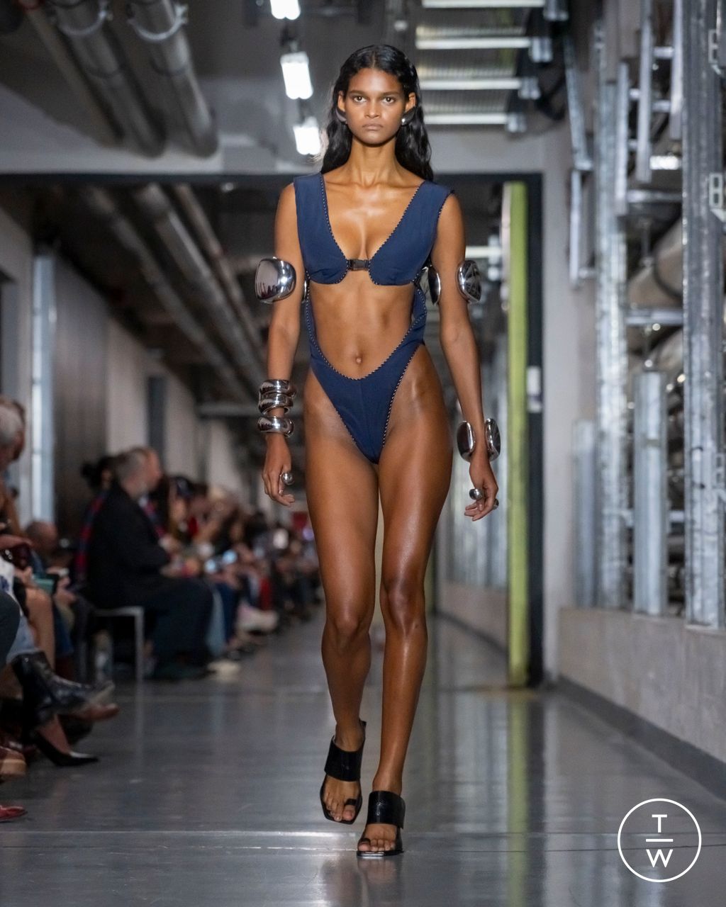 Fashion Week Paris Spring/Summer 2026 look 10 from the Jean Paul Gaultier collection womenswear