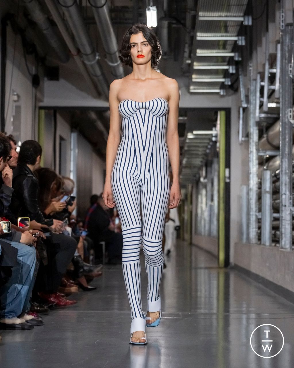 Fashion Week Paris Spring/Summer 2026 look 12 from the Jean Paul Gaultier collection womenswear