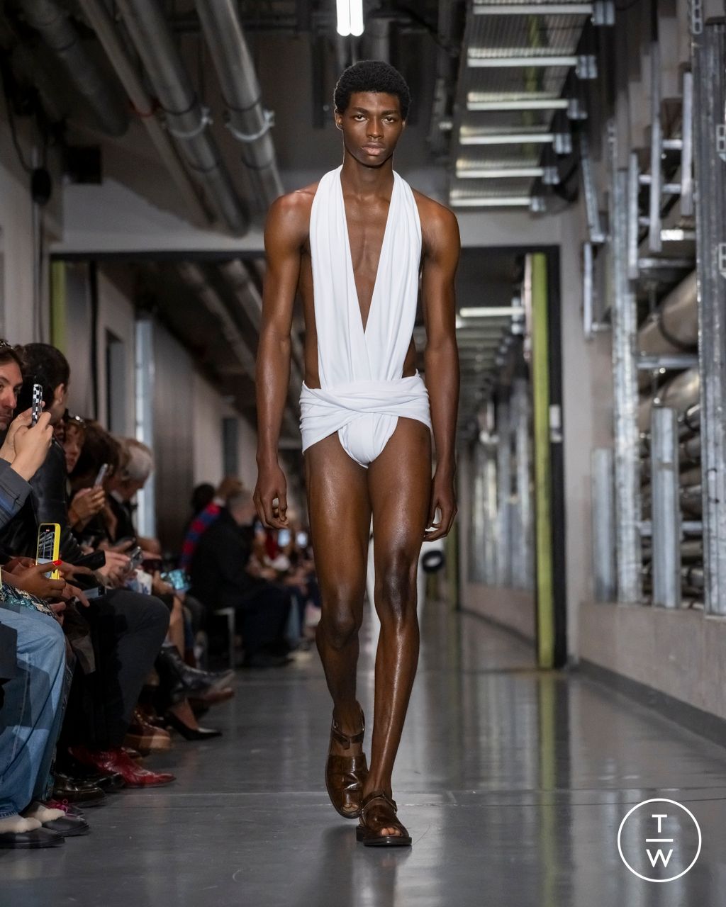 Fashion Week Paris Spring/Summer 2026 look 13 from the Jean Paul Gaultier collection womenswear