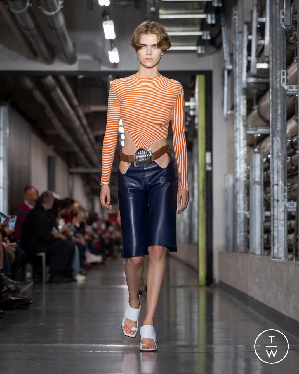 Fashion Week Paris Spring/Summer 2026 look 21 from the Jean Paul Gaultier collection womenswear