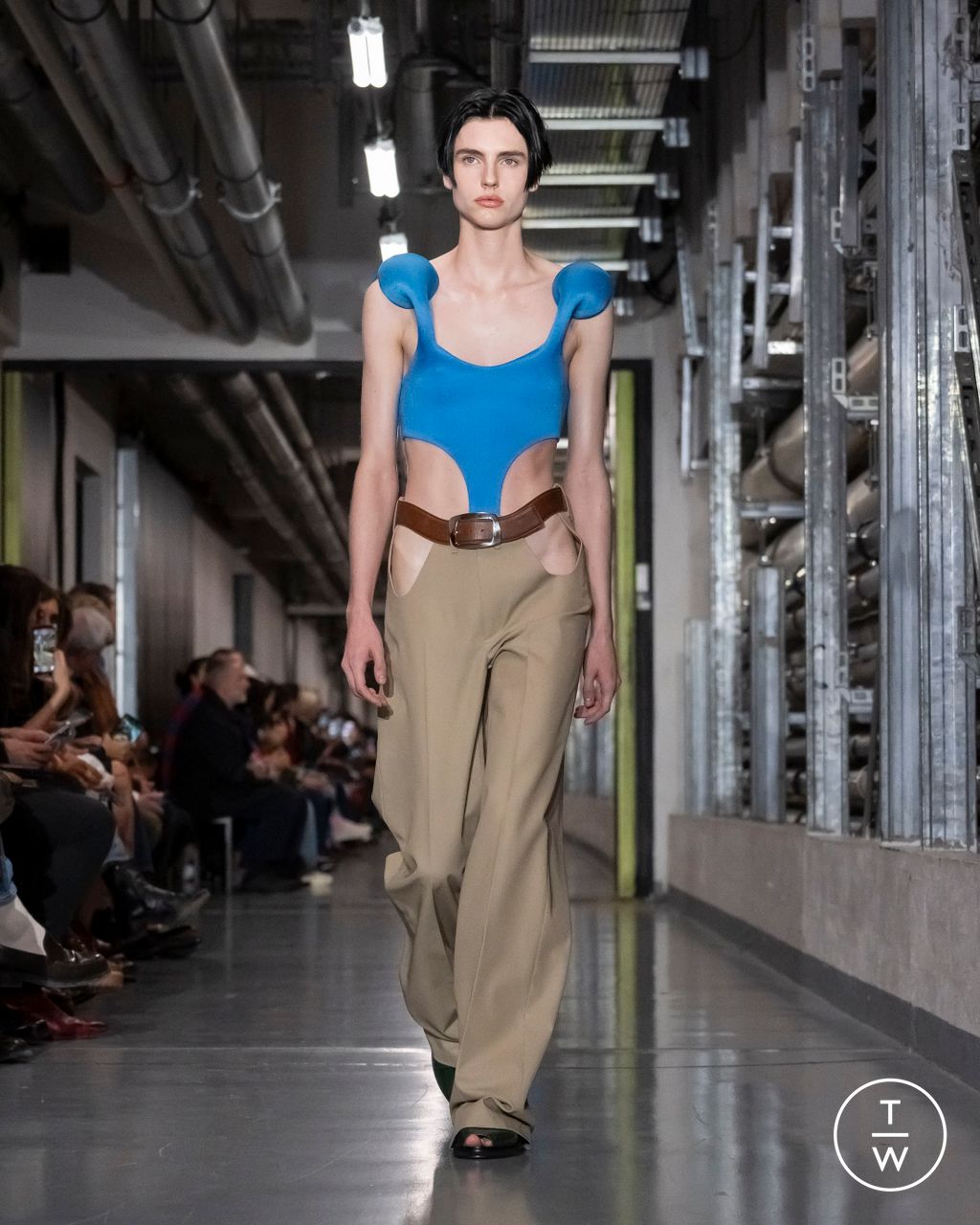 Fashion Week Paris Spring/Summer 2026 look 22 from the Jean Paul Gaultier collection womenswear