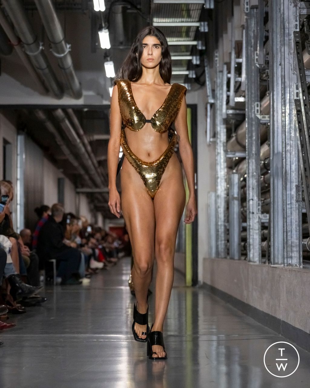 Fashion Week Paris Spring/Summer 2026 look 49 from the Jean Paul Gaultier collection womenswear