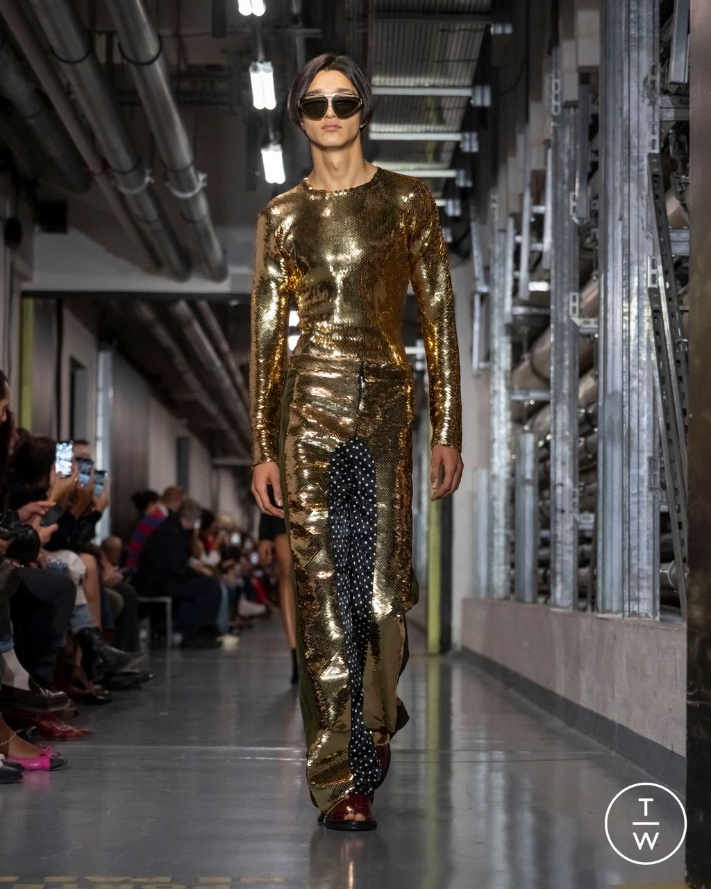 Fashion Week Paris Spring/Summer 2026 look 50 from the Jean Paul Gaultier collection womenswear