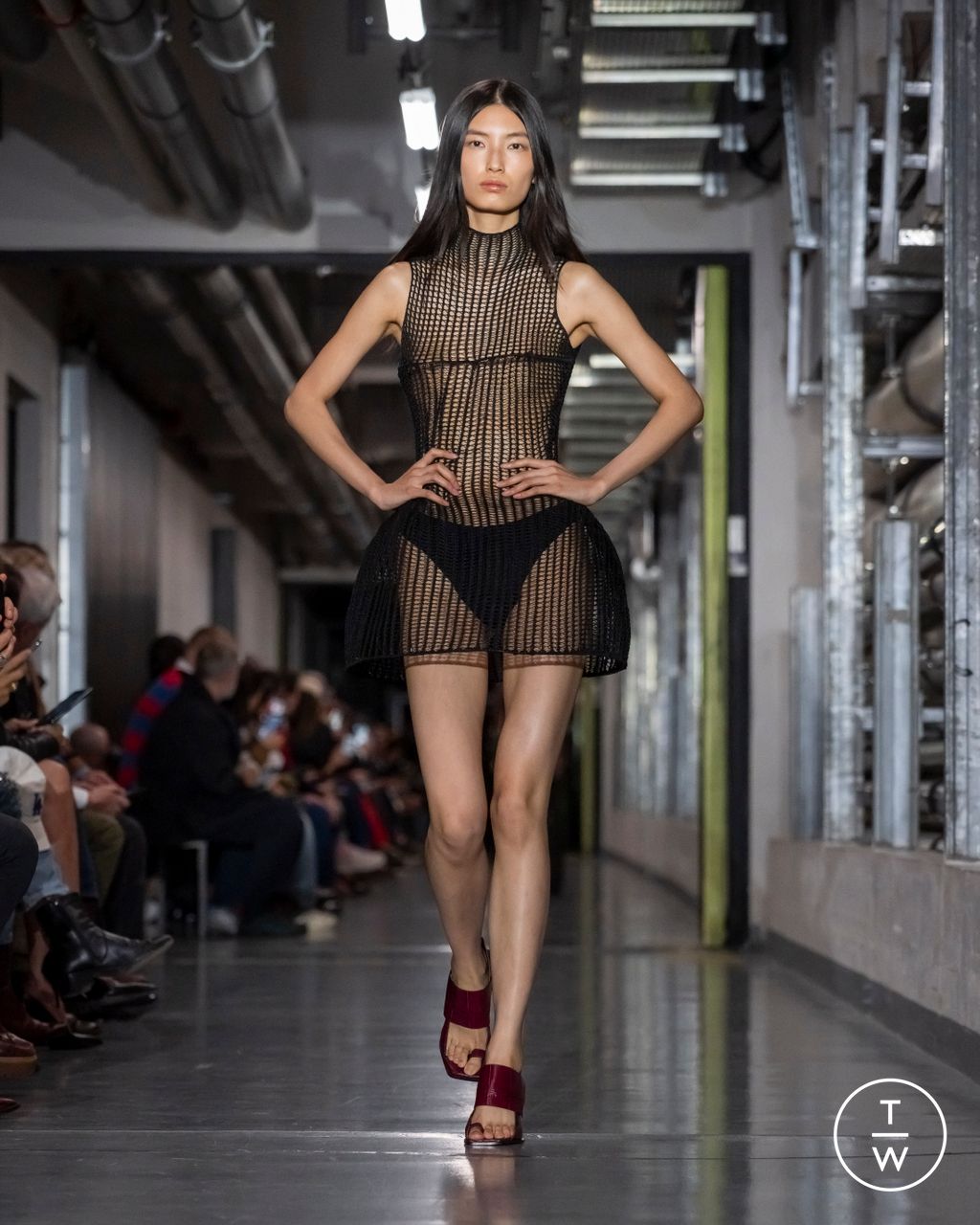 Fashion Week Paris Spring/Summer 2026 look 55 from the Jean Paul Gaultier collection womenswear