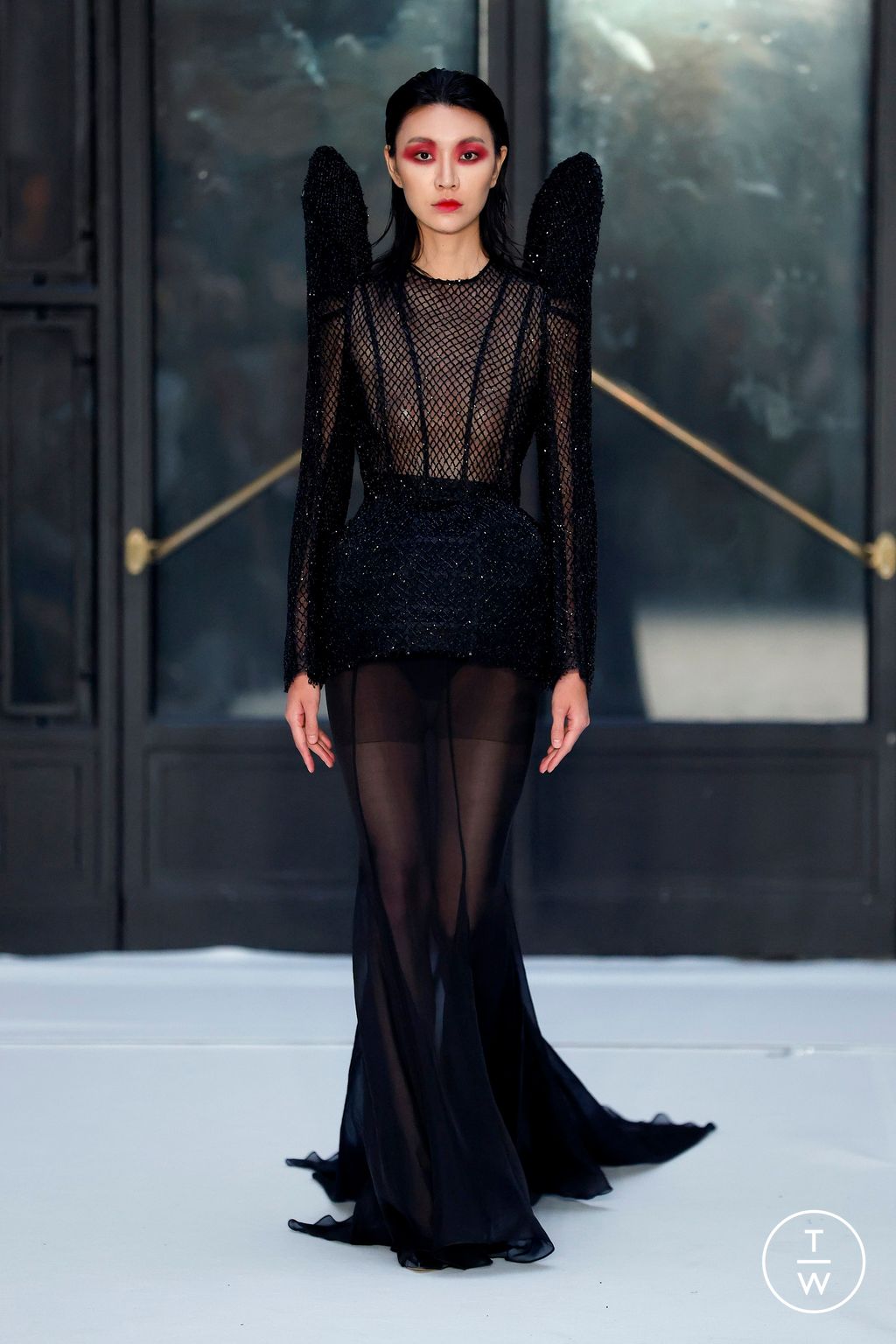 Fashion Week Paris Fall/Winter 2024 look 75 from the Juana Martin collection 高级定制