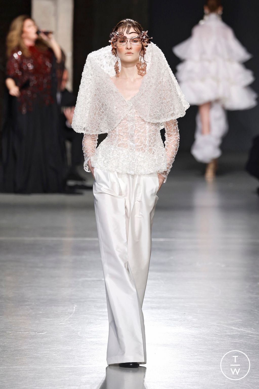 Fashion Week Paris Spring/Summer 2025 look 23 from the Juana Martin collection couture