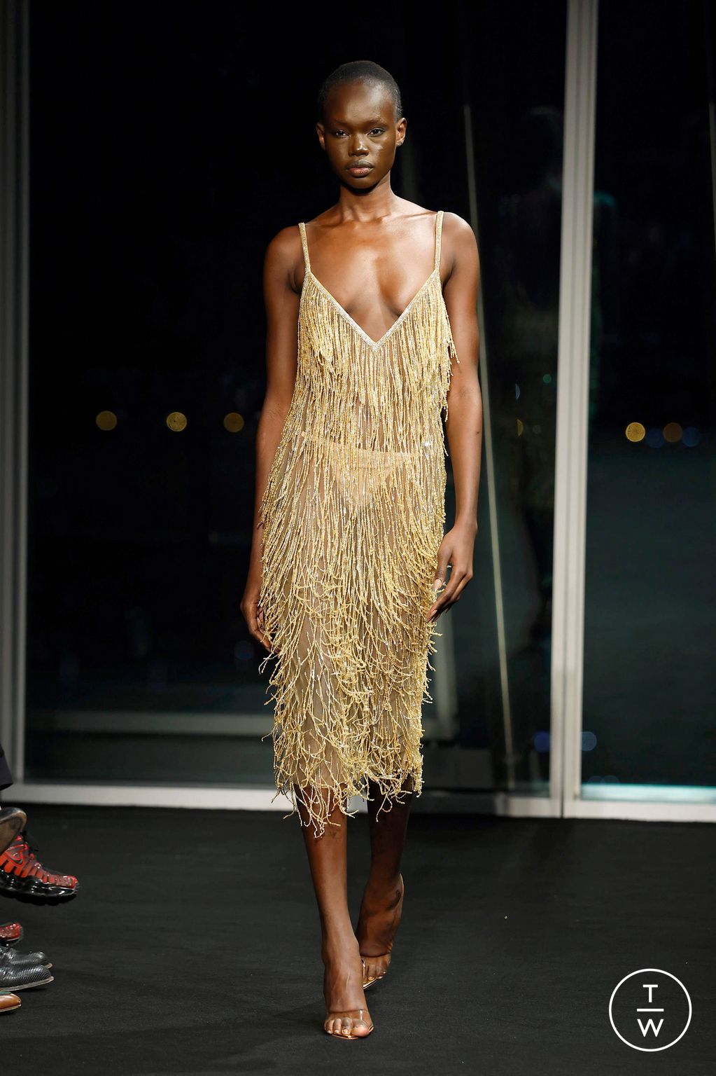 Fashion Week London Fall/Winter 2026 look 30 from the Julien MacDonald collection womenswear