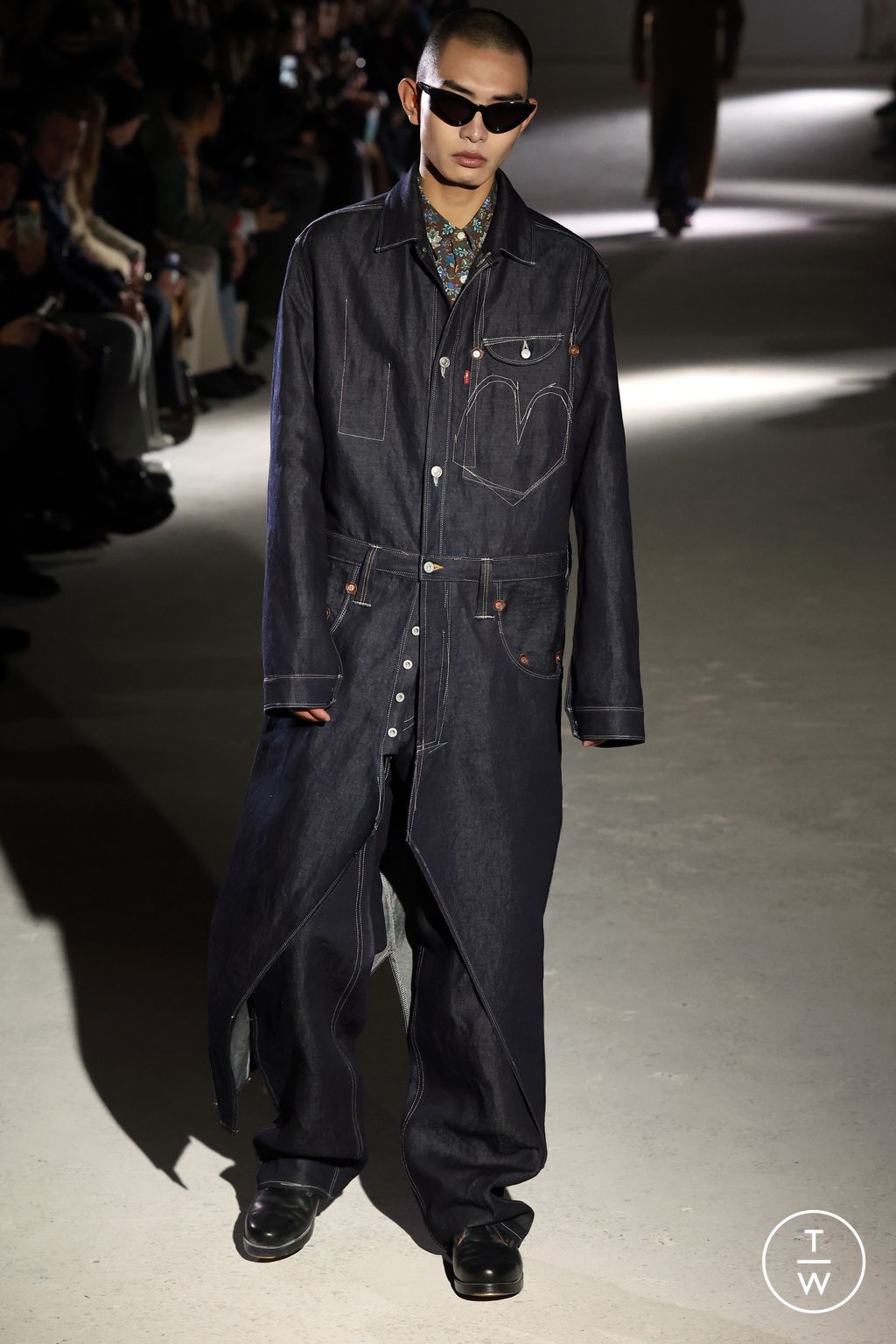 Fashion Week Paris Fall/Winter 2024 look 18 de la collection Junya Watanabe Man menswear