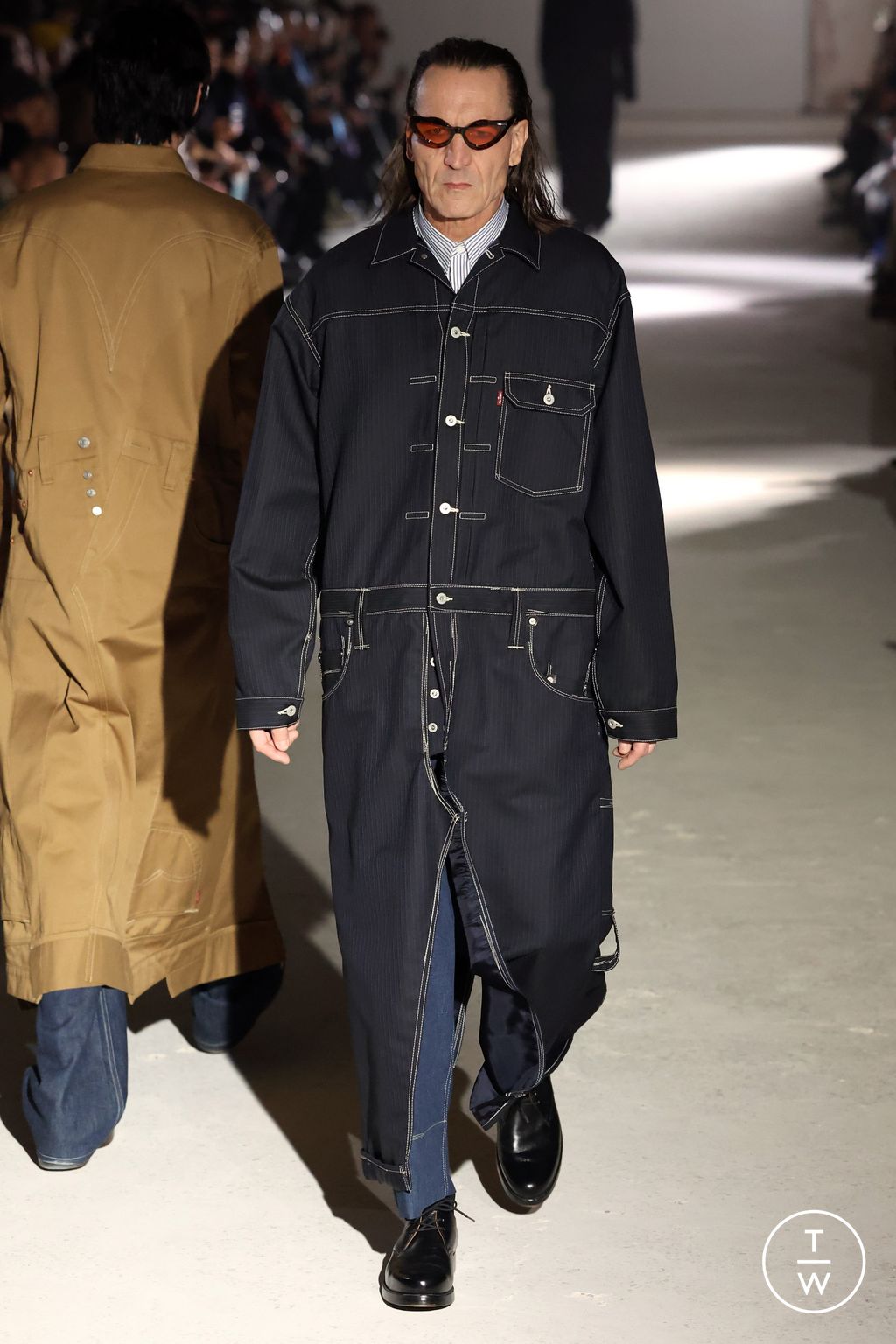 Fashion Week Paris Fall/Winter 2024 look 8 from the Junya Watanabe Man collection menswear