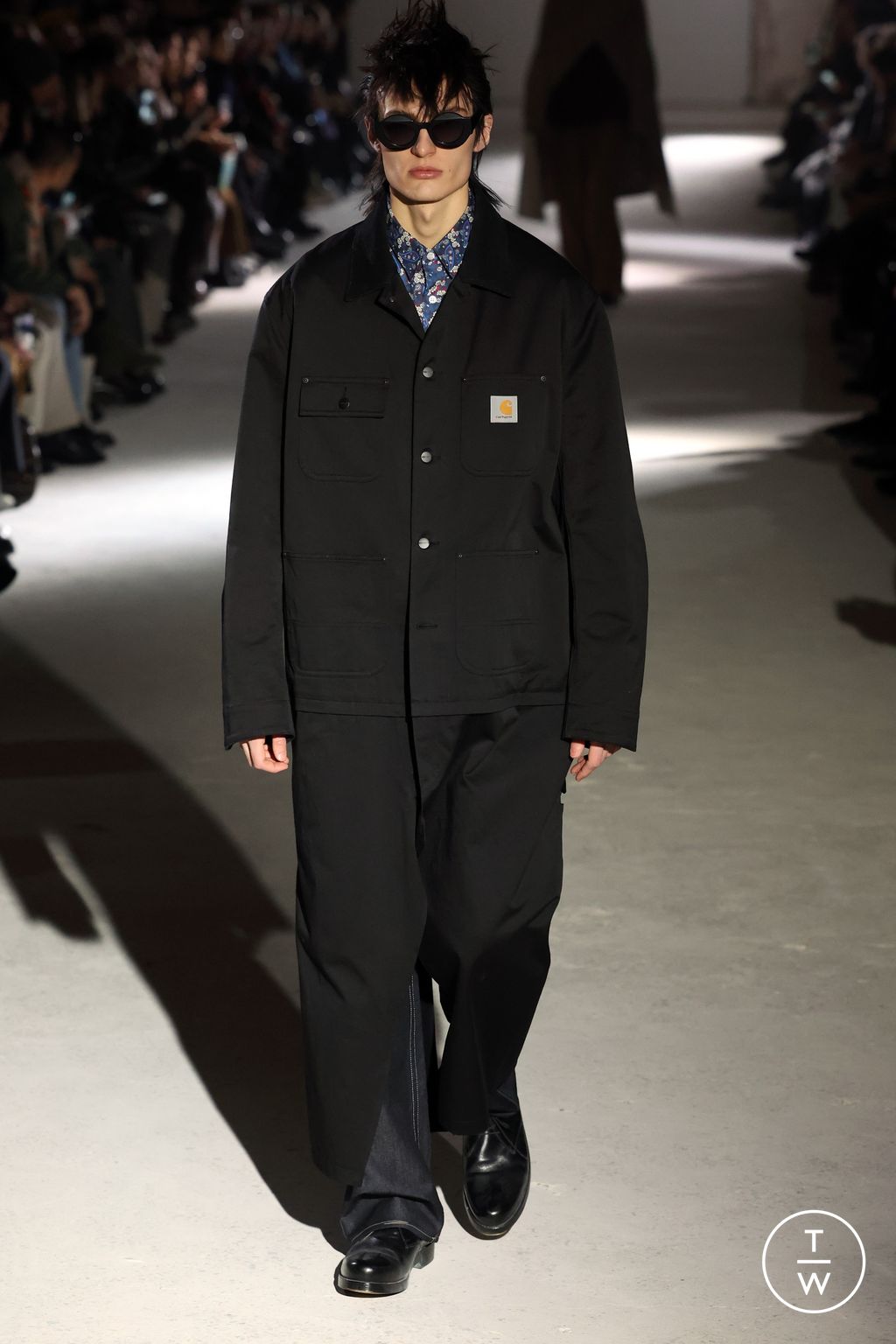 Fashion Week Paris Fall/Winter 2024 look 9 from the Junya Watanabe Man collection menswear