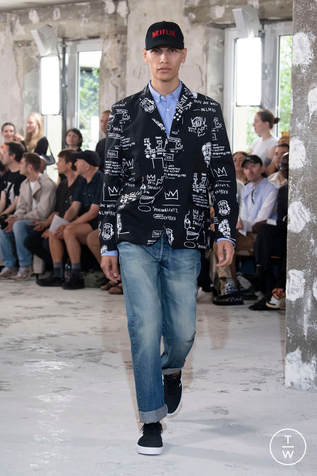 Fashion Week Paris Spring/Summer 2023 look 30 from the Junya Watanabe Man collection menswear