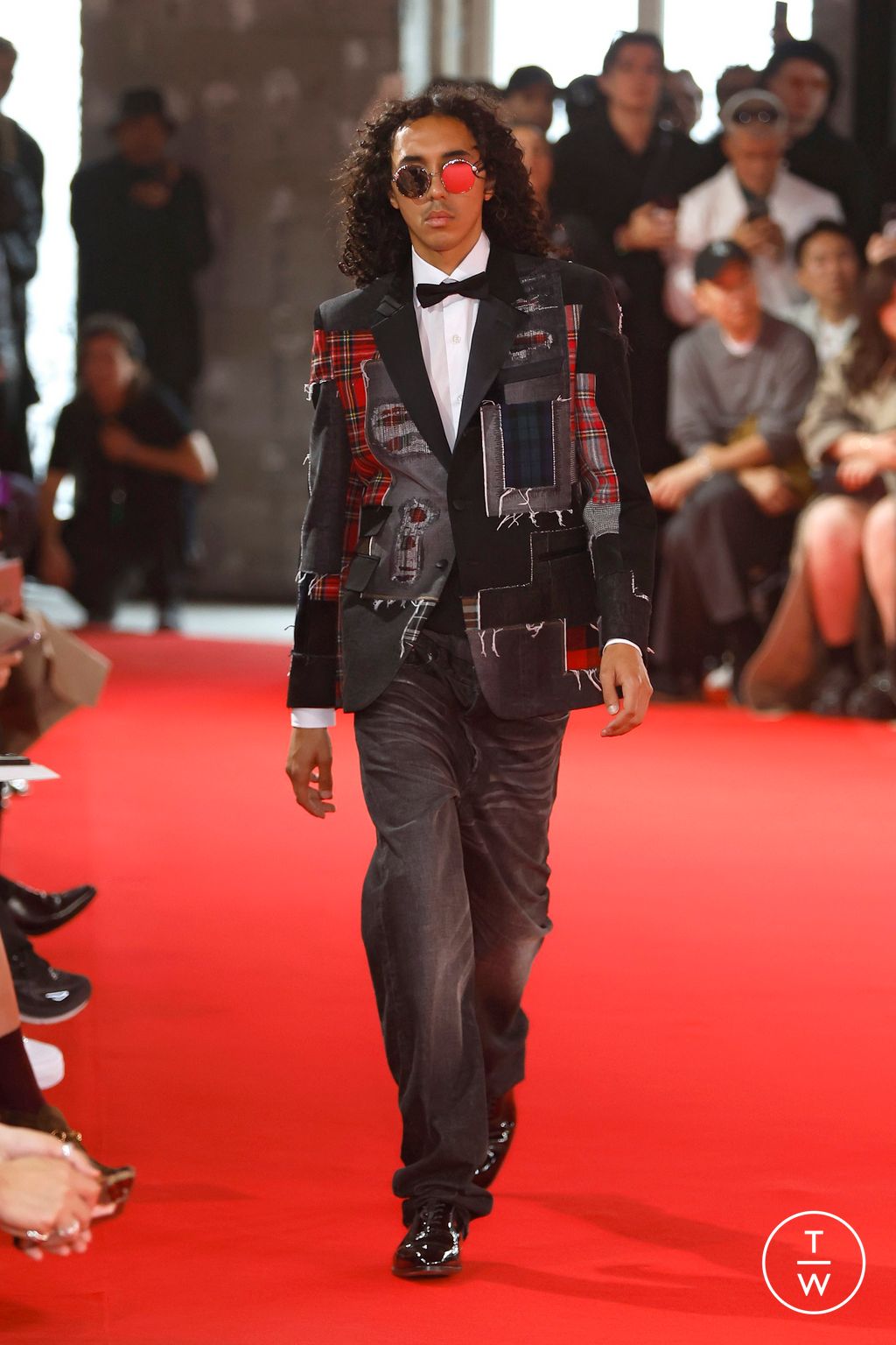 Fashion Week Paris Spring-Summer 2025 look 9 from the Junya Watanabe Man collection 男装