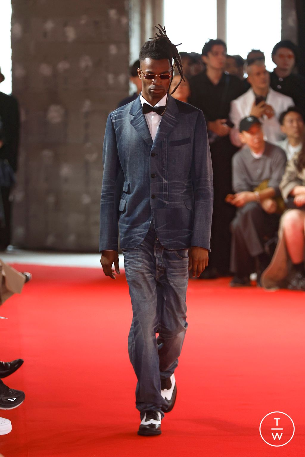 Fashion Week Paris Spring-Summer 2025 look 20 from the Junya Watanabe Man collection menswear