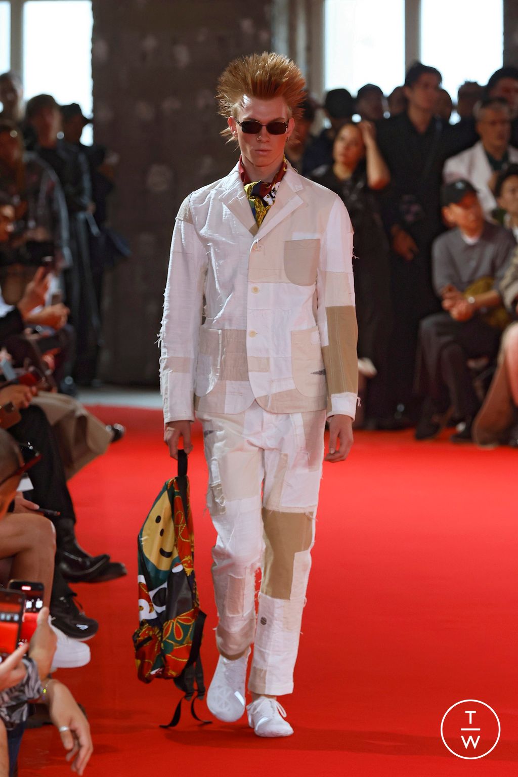 Fashion Week Paris Spring-Summer 2025 look 35 from the Junya Watanabe Man collection menswear