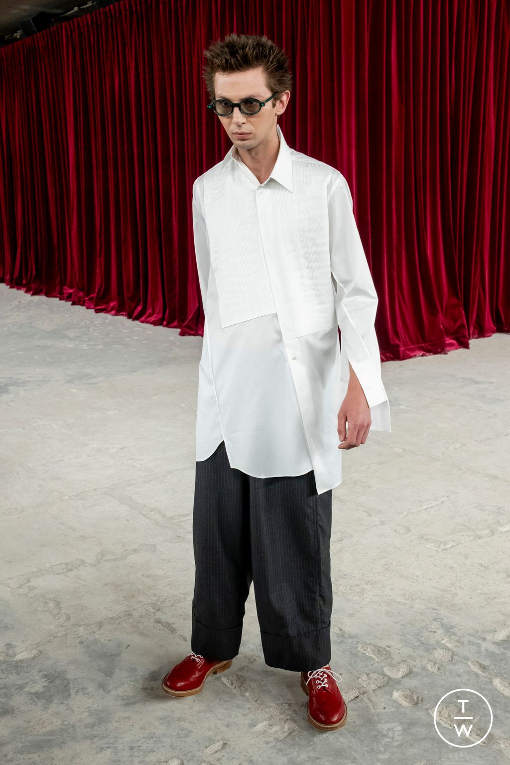 Fashion Week Paris Spring/Summer 2026 look 23 from the Junya Watanabe Man collection menswear