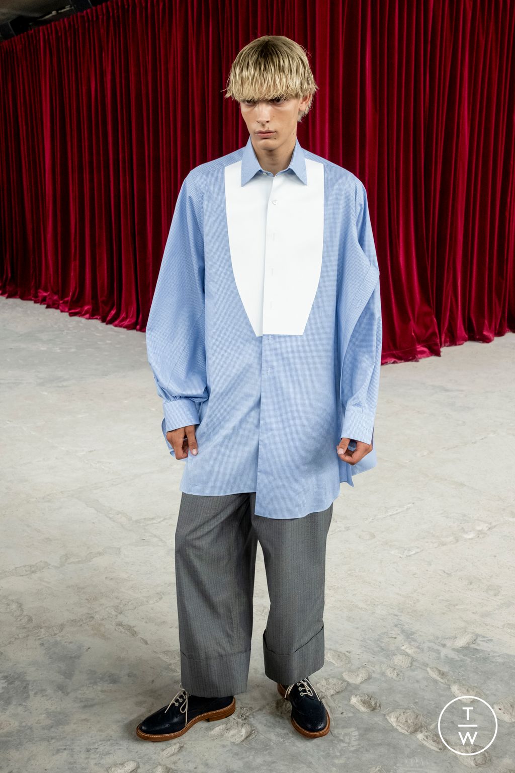 Fashion Week Paris Spring/Summer 2026 look 25 from the Junya Watanabe Man collection menswear