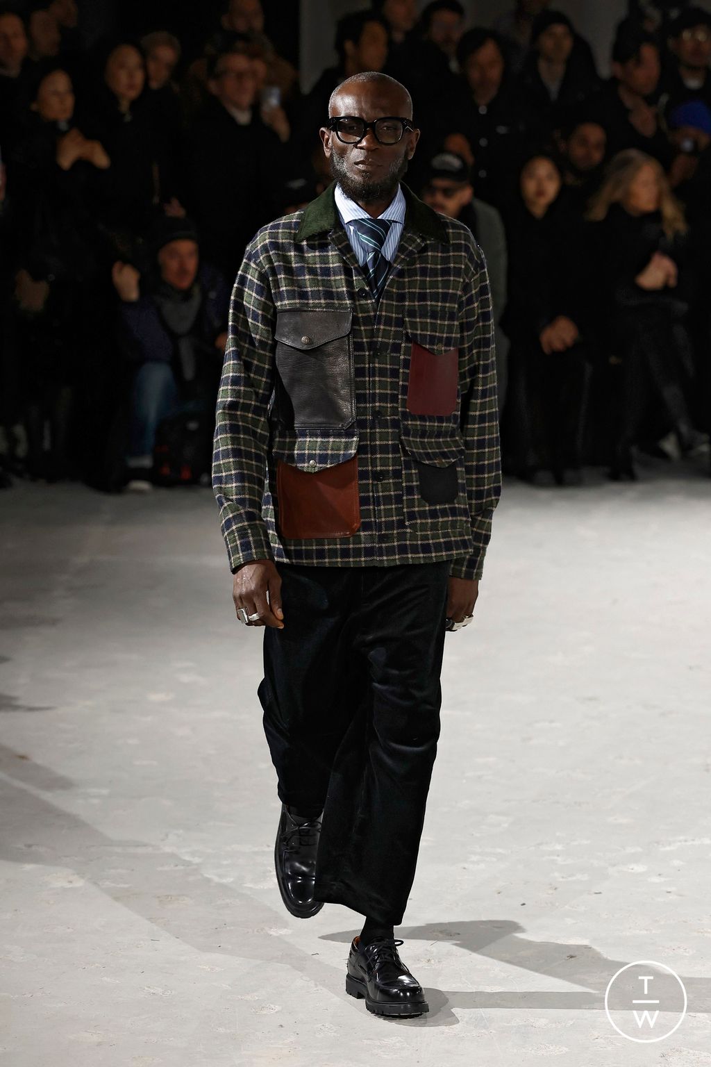 Fashion Week Paris Fall/Winter 2025 look 5 from the Junya Watanabe Man collection menswear
